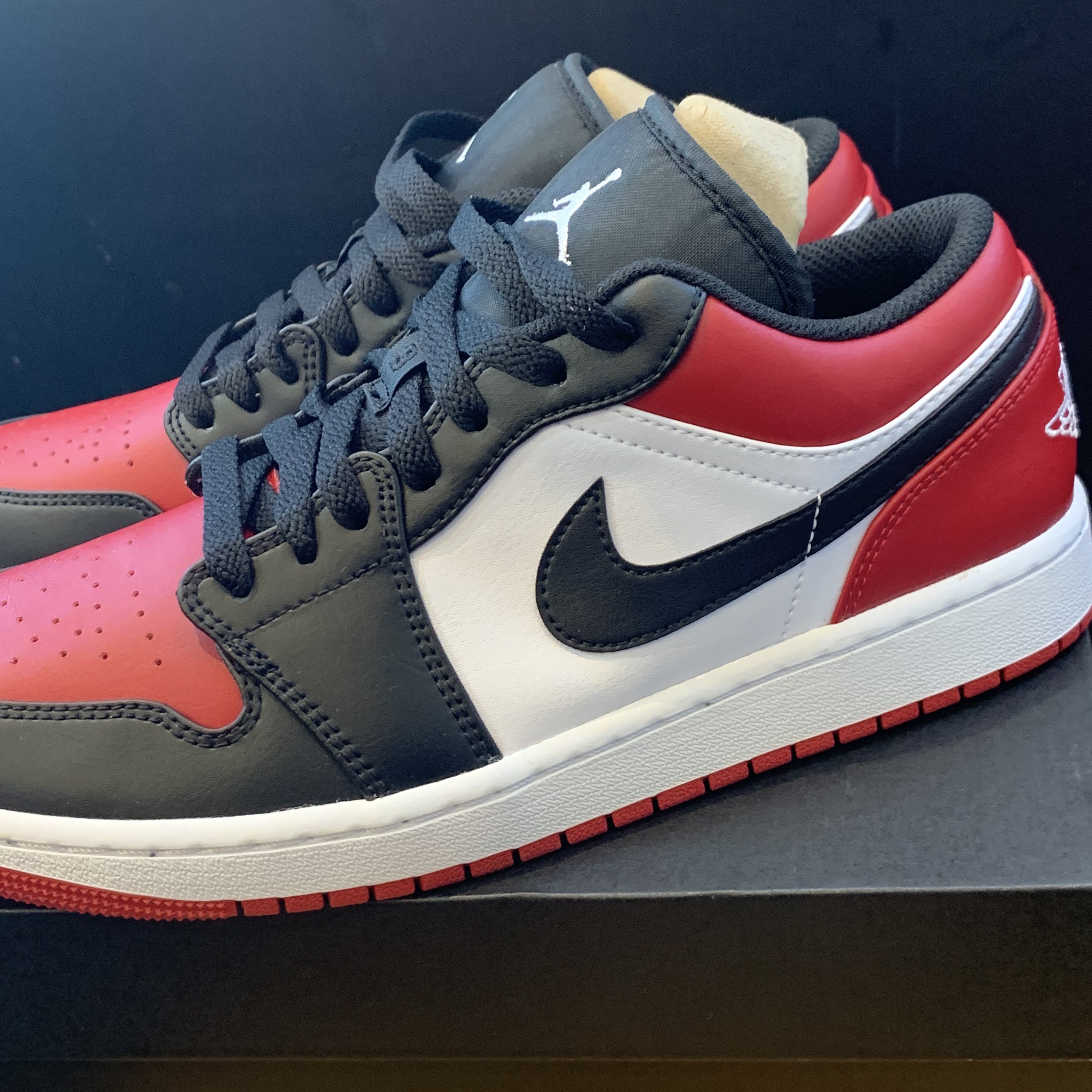 Jordan 1 Low Bred Toe 착용 스타일