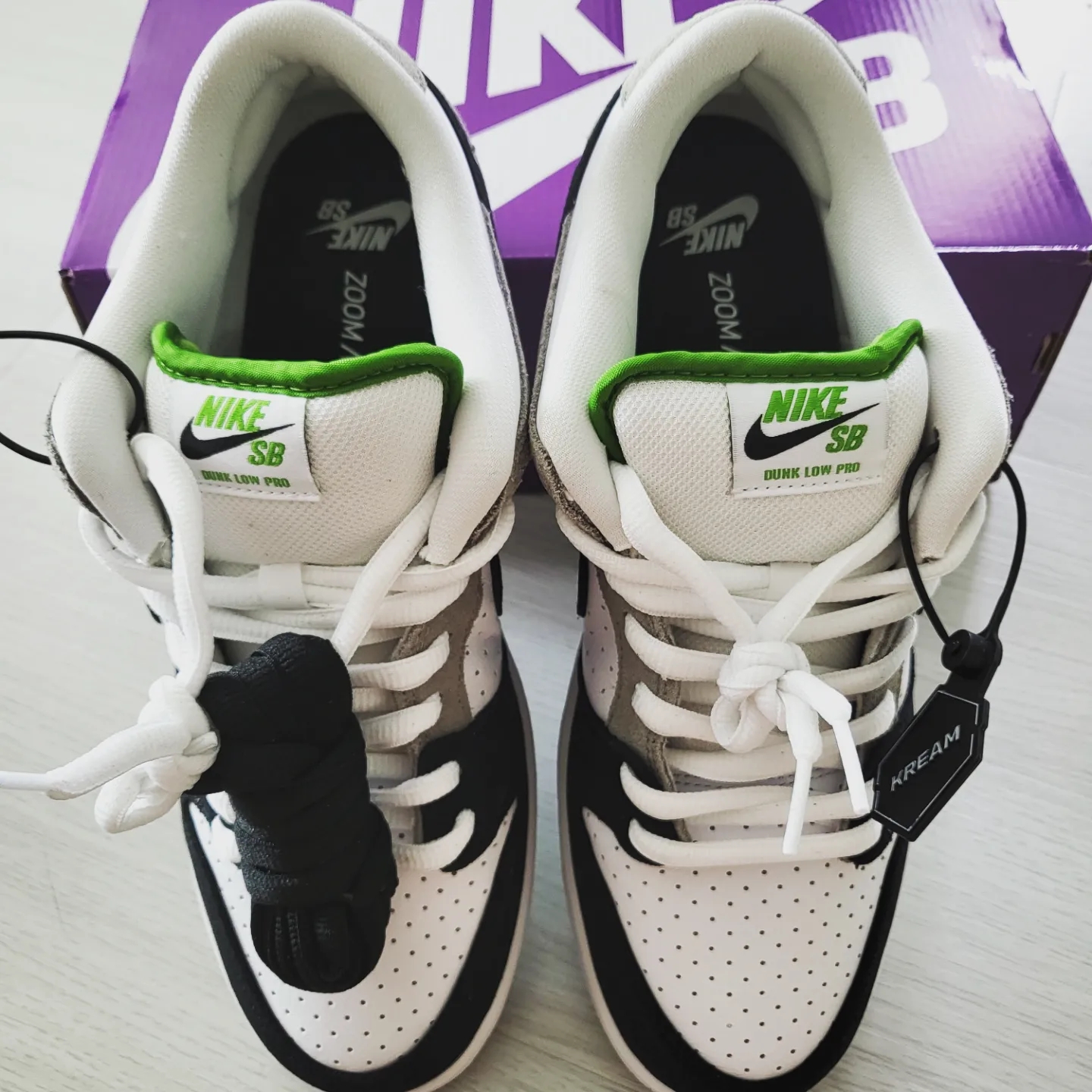 (W) Nike Dunk Low Light Smoke Grey 착용 스타일 - 2