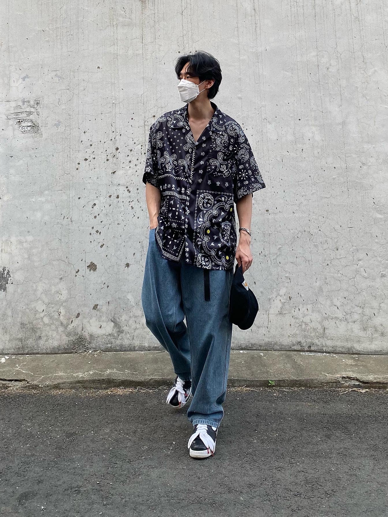 Nike x Peaceminusone Air Force 1 Low Para-Noise 착용 스타일 - 5
