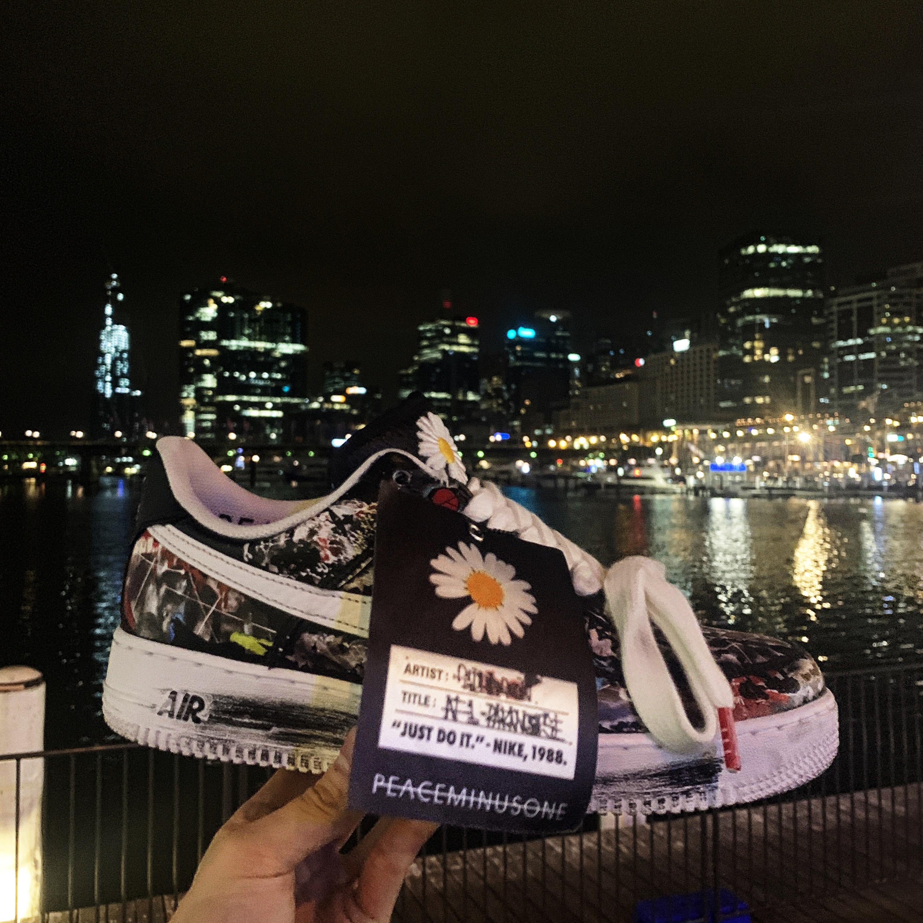Nike x Peaceminusone Air Force 1 Low Para-Noise 착용 스타일 - 3