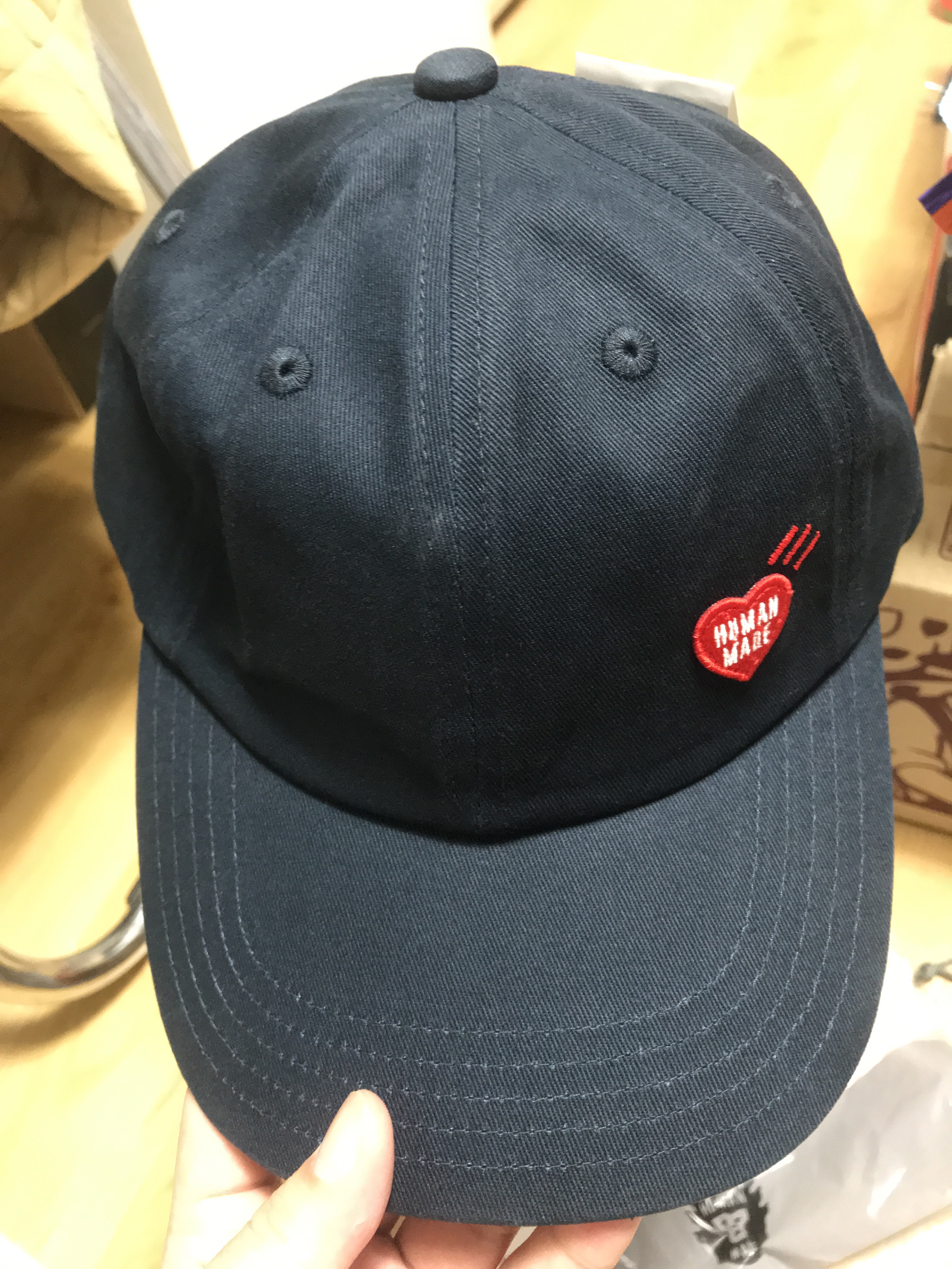 Human Made #3 6-Panel Twill Cap Navy 착용 스타일 - 2
