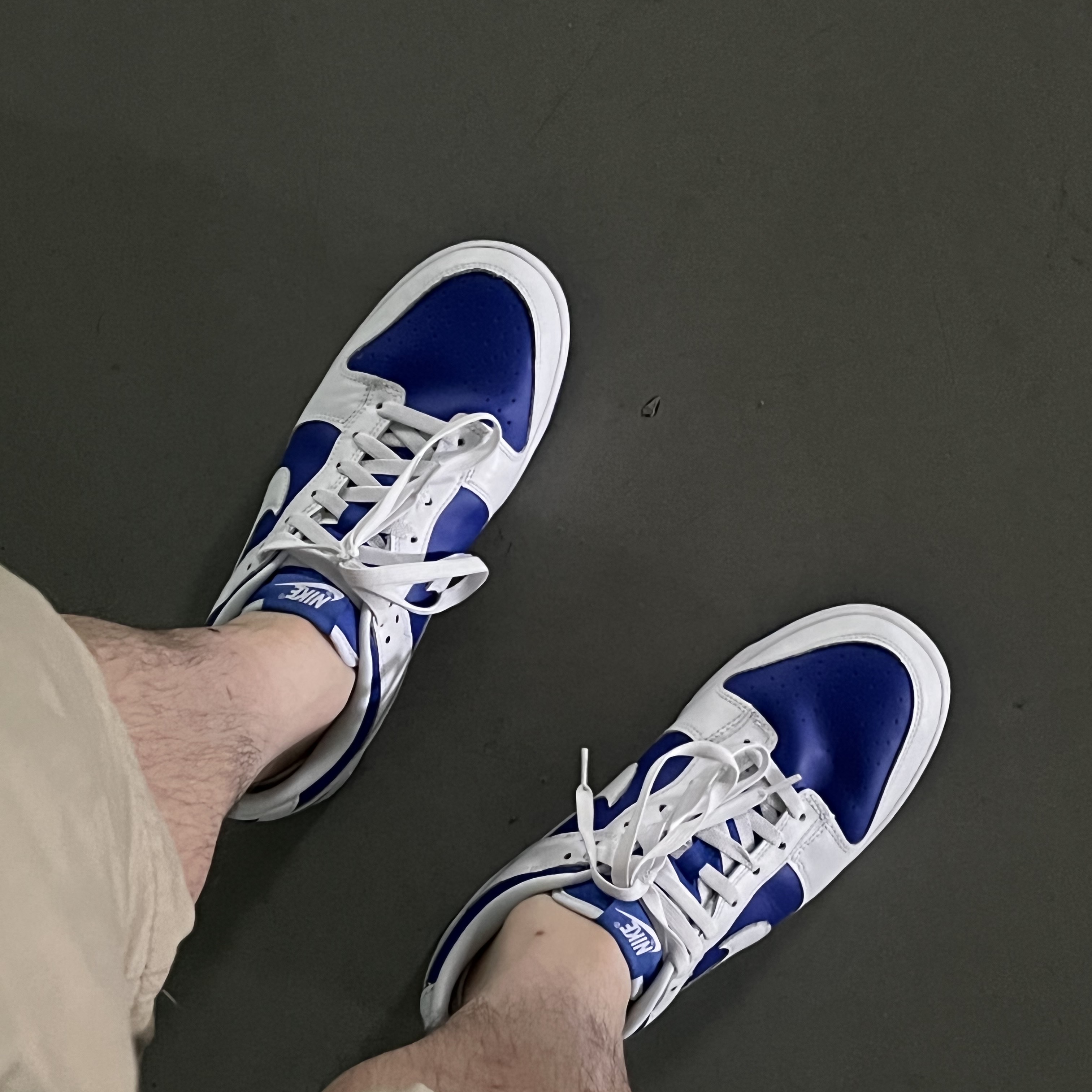 Nike Dunk Low Retro Racer Blue and White 착용 스타일