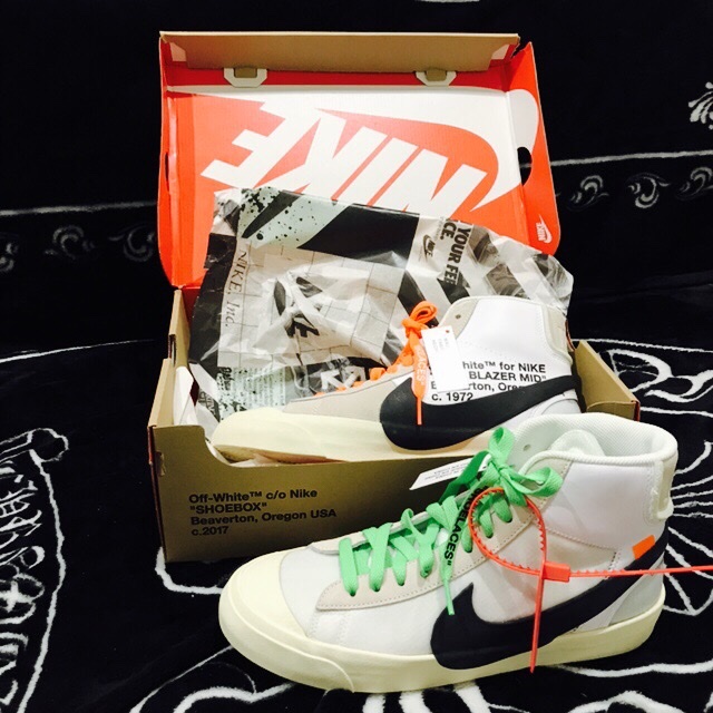 Nike x Off-White Blazer Mid White OG The Ten 착용 스타일 - 3