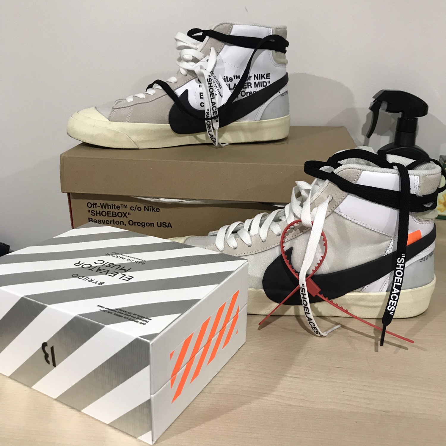 Nike x Off-White Blazer Mid White OG The Ten 착용 스타일 - 4