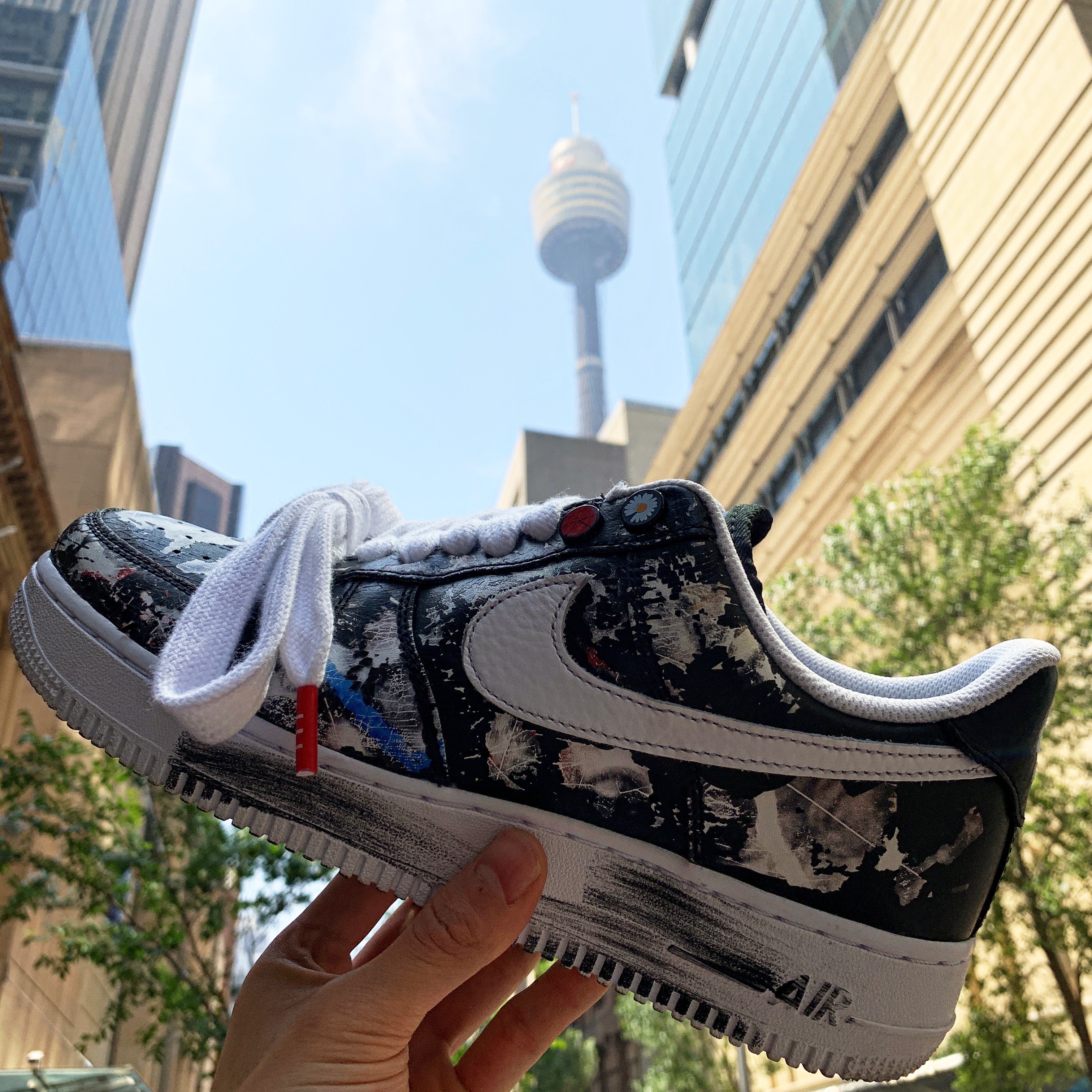 Nike x Peaceminusone Air Force 1 Low Para-Noise 착용 스타일 - 4