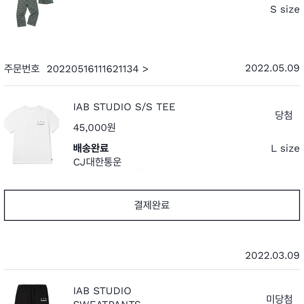 IAB Studio T-Shirt White Light Green 착용 스타일