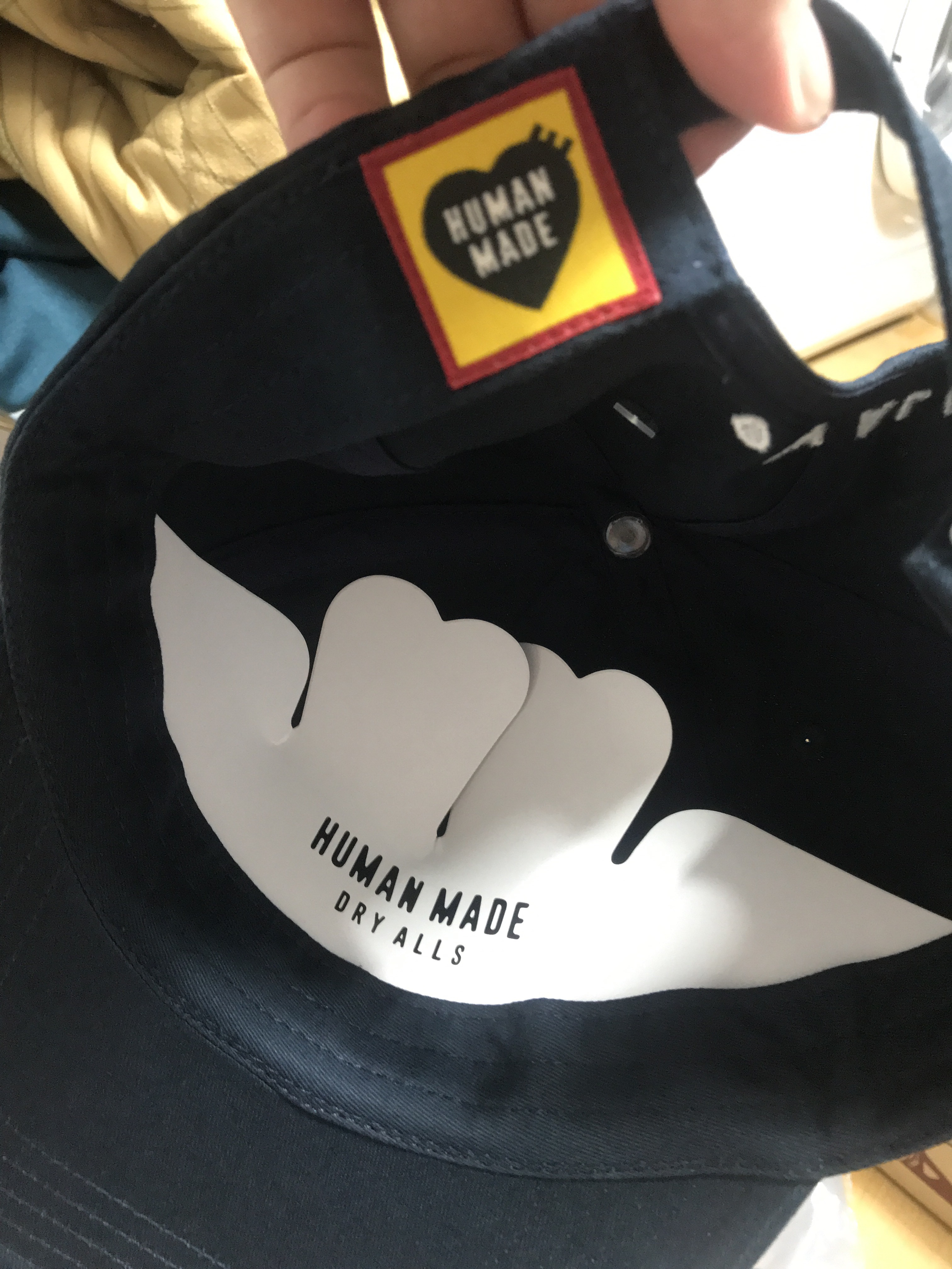 Human Made #3 6-Panel Twill Cap Navy 착용 스타일 - 4