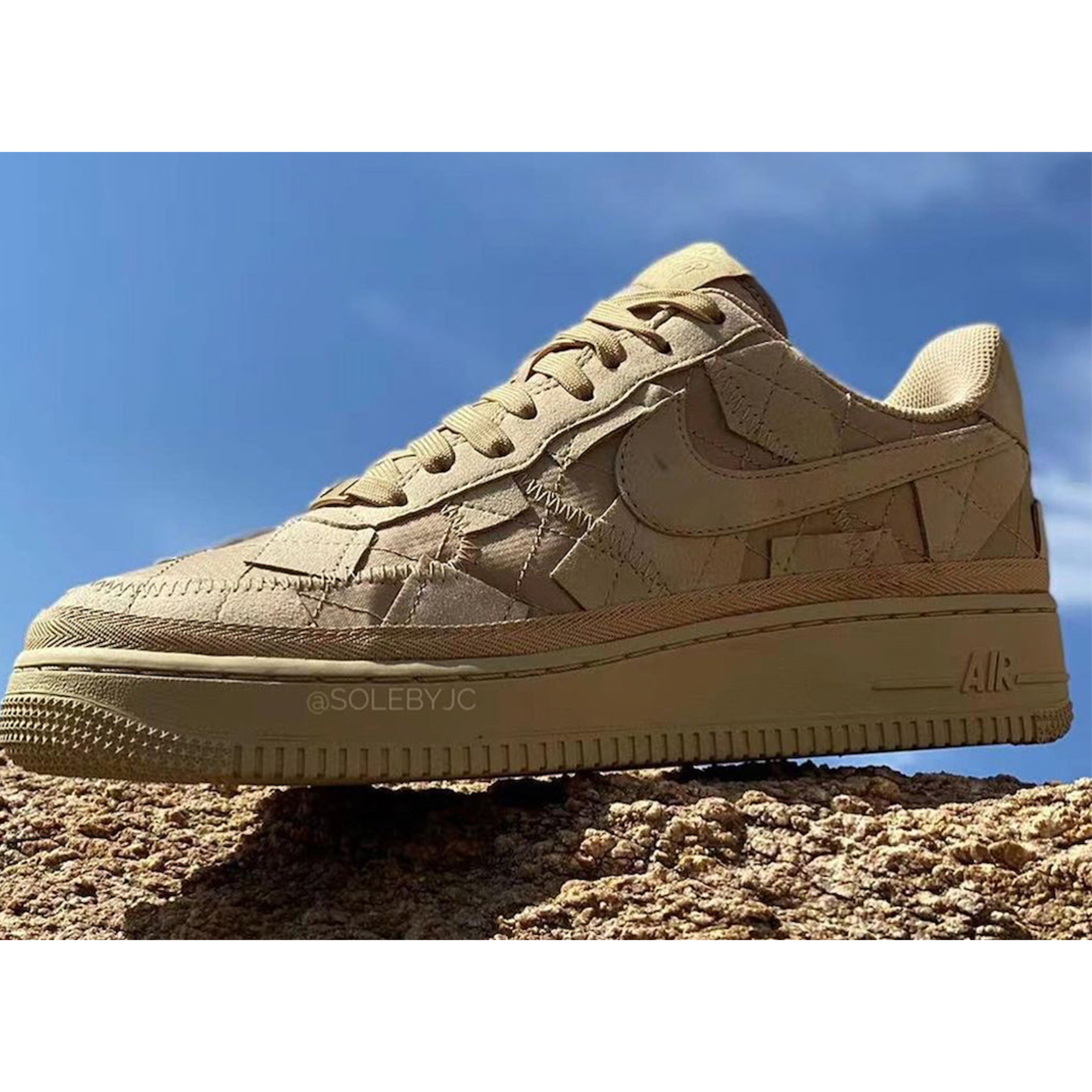 Nike x Billie Eilish Air Force 1 High '07 SP Mushroom, (W) Jordan 15 x Billie Eilish Retro SP Beige 착용 스타일 - 2