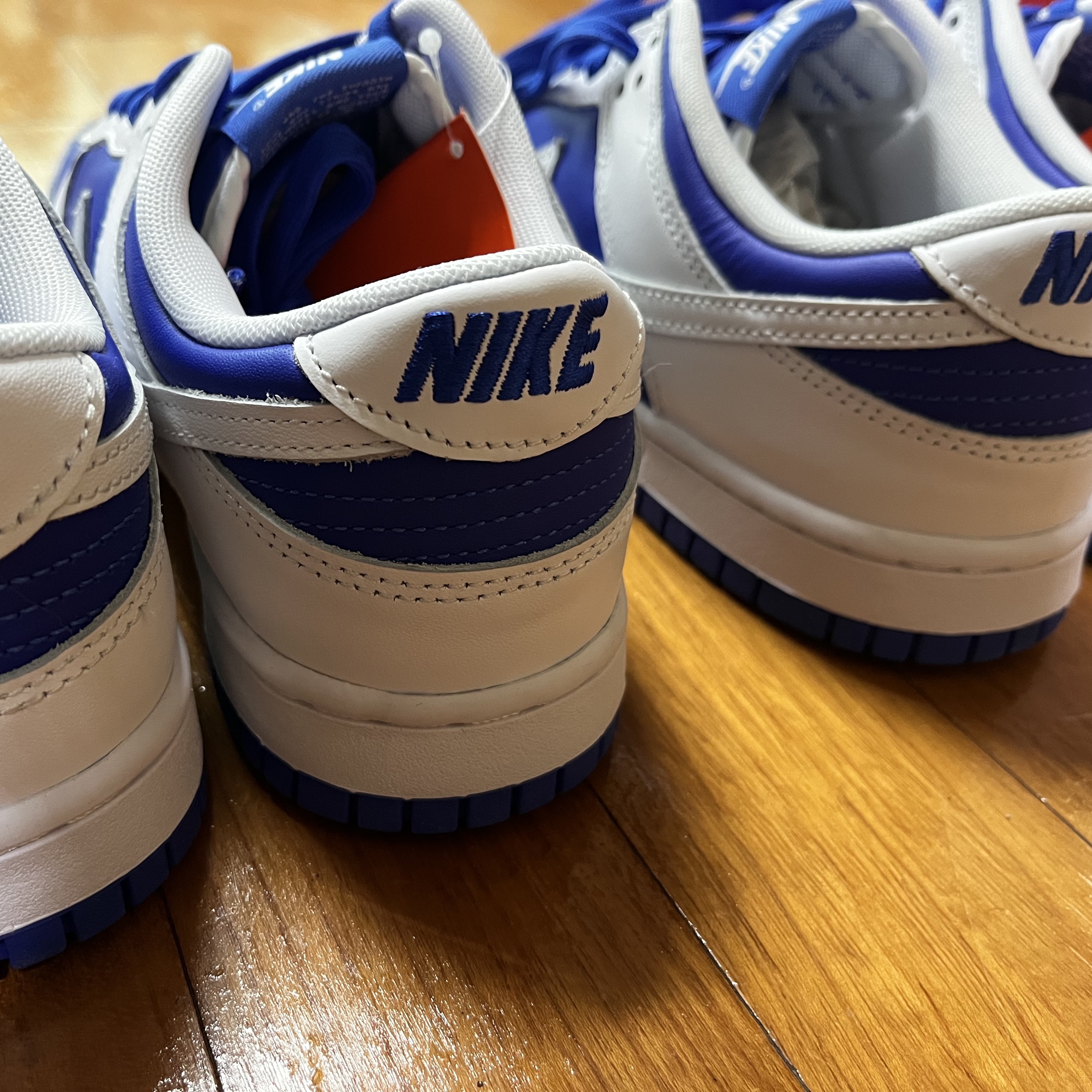 Nike Dunk Low Retro Racer Blue and White 착용 스타일 - 2