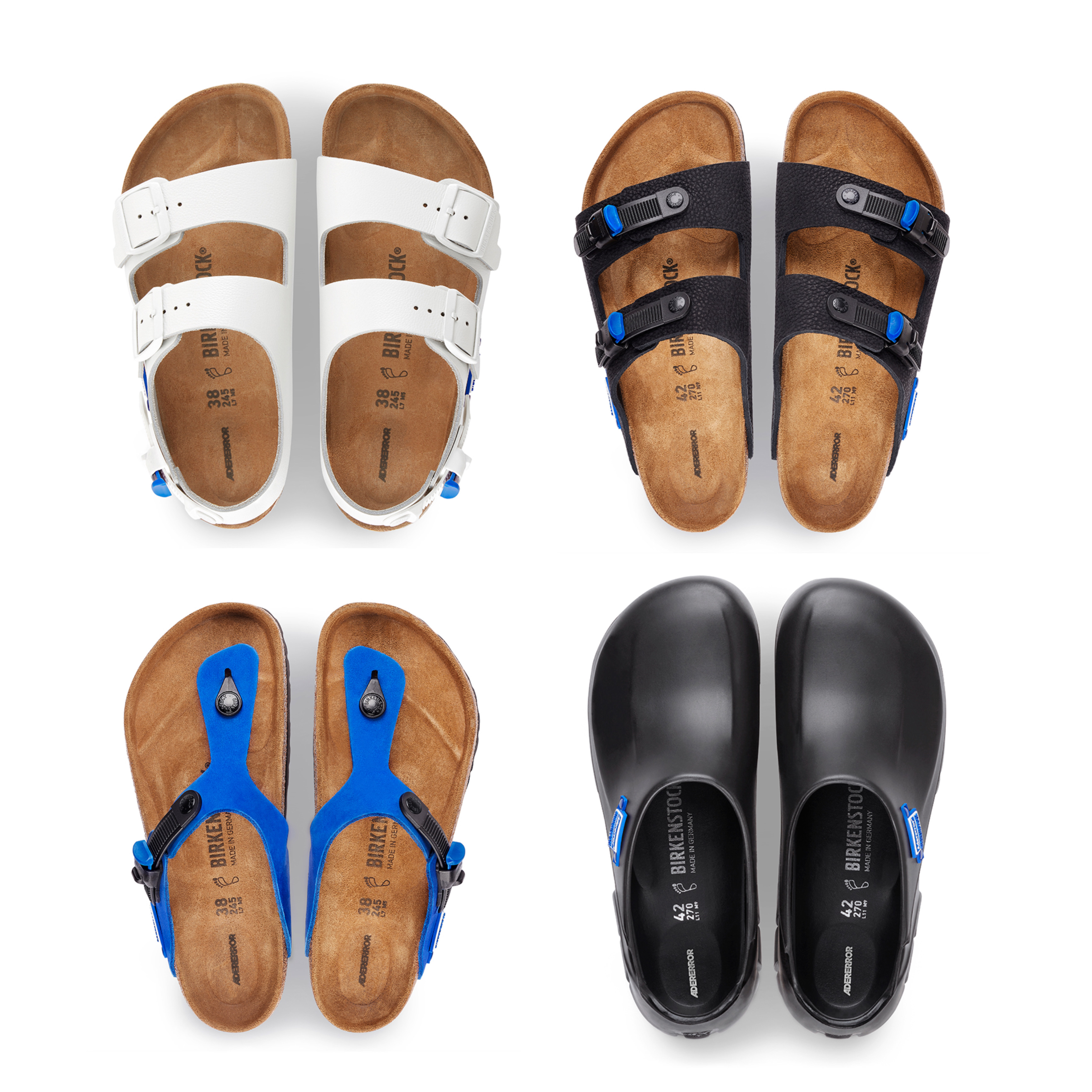 Birkenstock x Ader Error A630 Black, Birkenstock x Ader Error Milano Tech White 착용 스타일 - 4