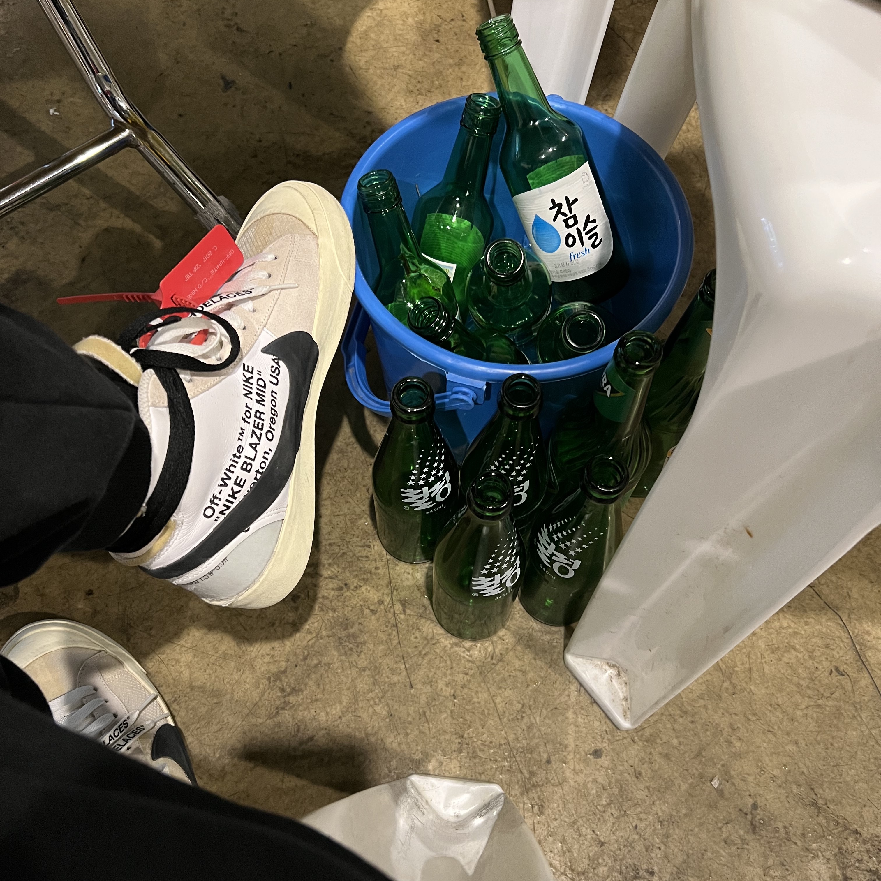 Nike x Off-White Blazer Mid White OG The Ten 착용 스타일 - 5