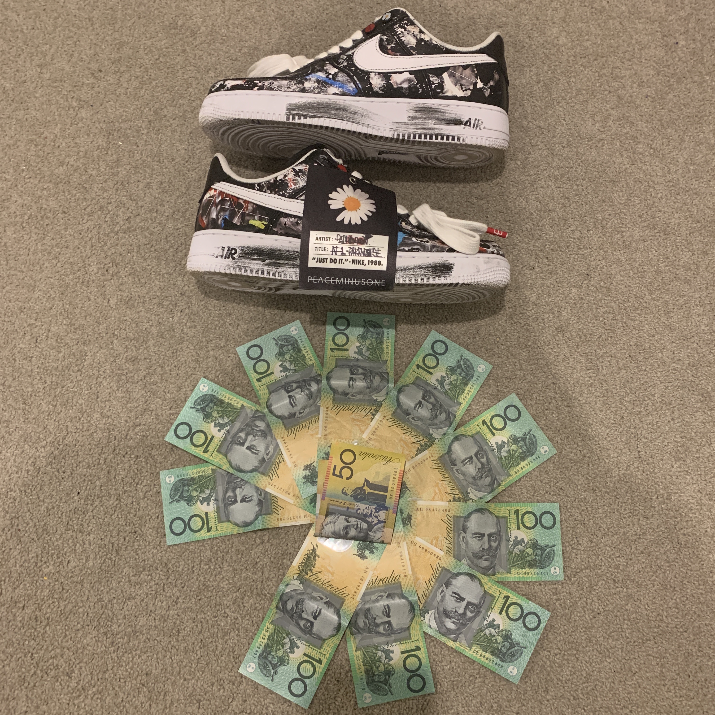 Nike x Peaceminusone Air Force 1 Low Para-Noise 착용 스타일 - 5
