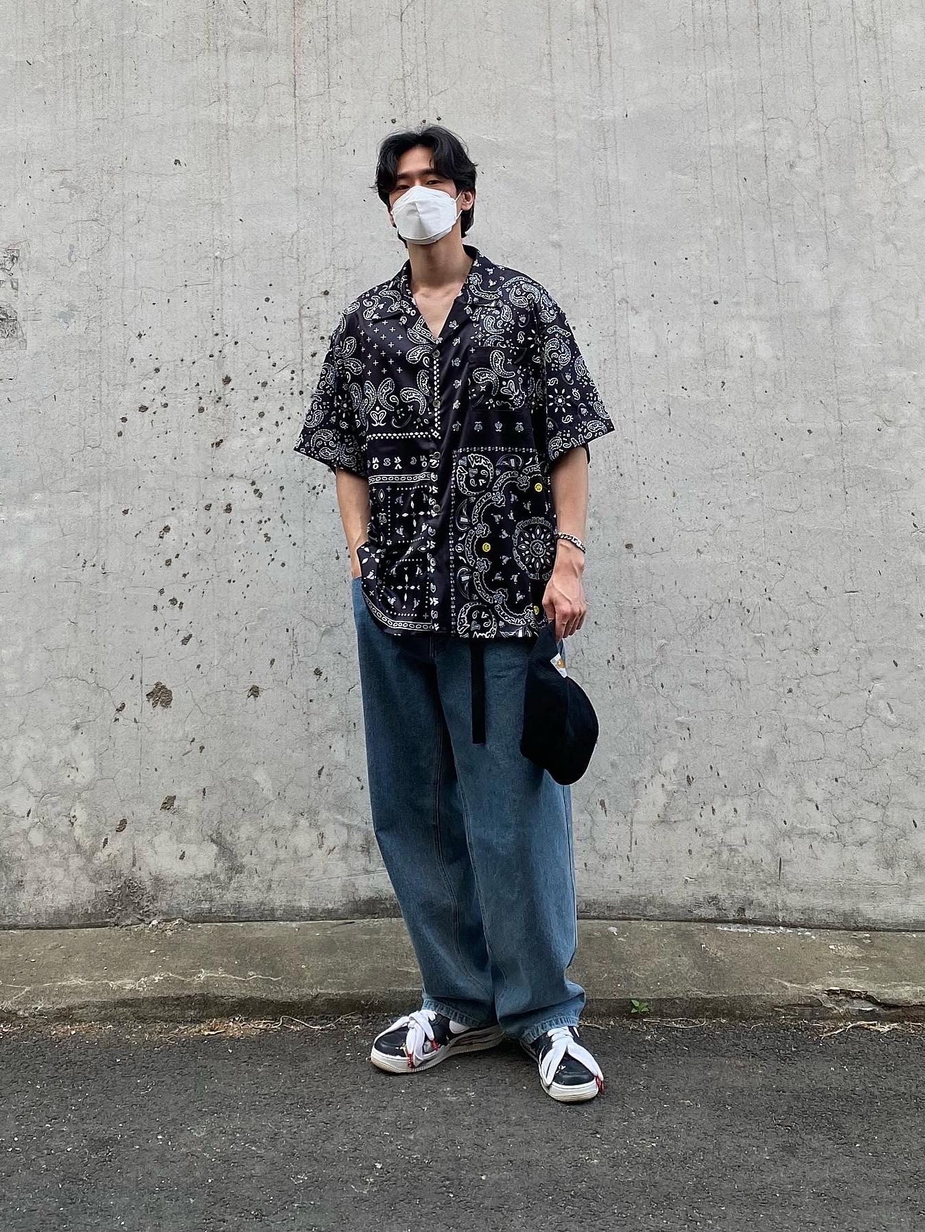 Nike x Peaceminusone Air Force 1 Low Para-Noise 착용 스타일 - 4