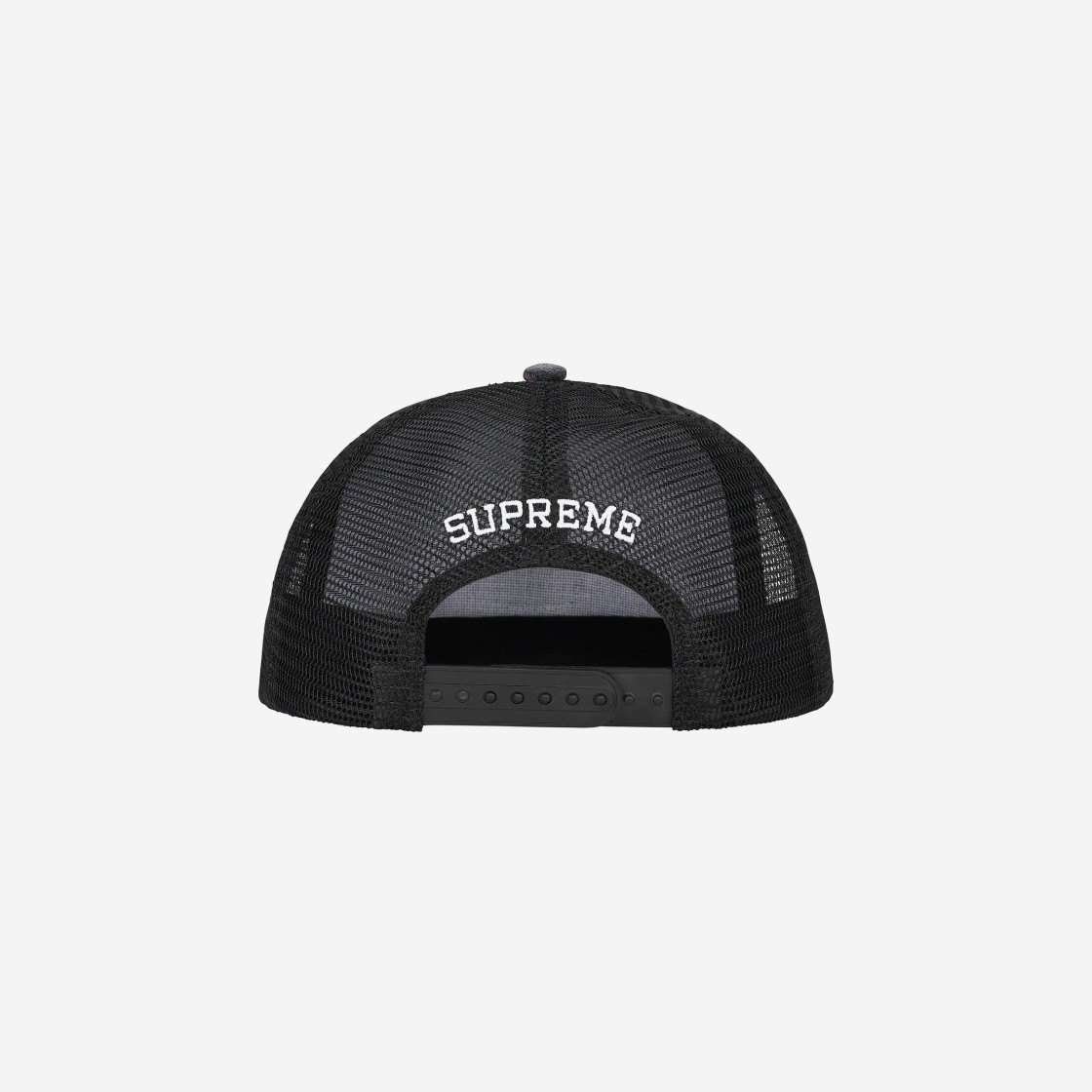 Supreme Gradient Jacquard Denim Mesh Back 5-Panel Black - 22SS 상세 이미지 2