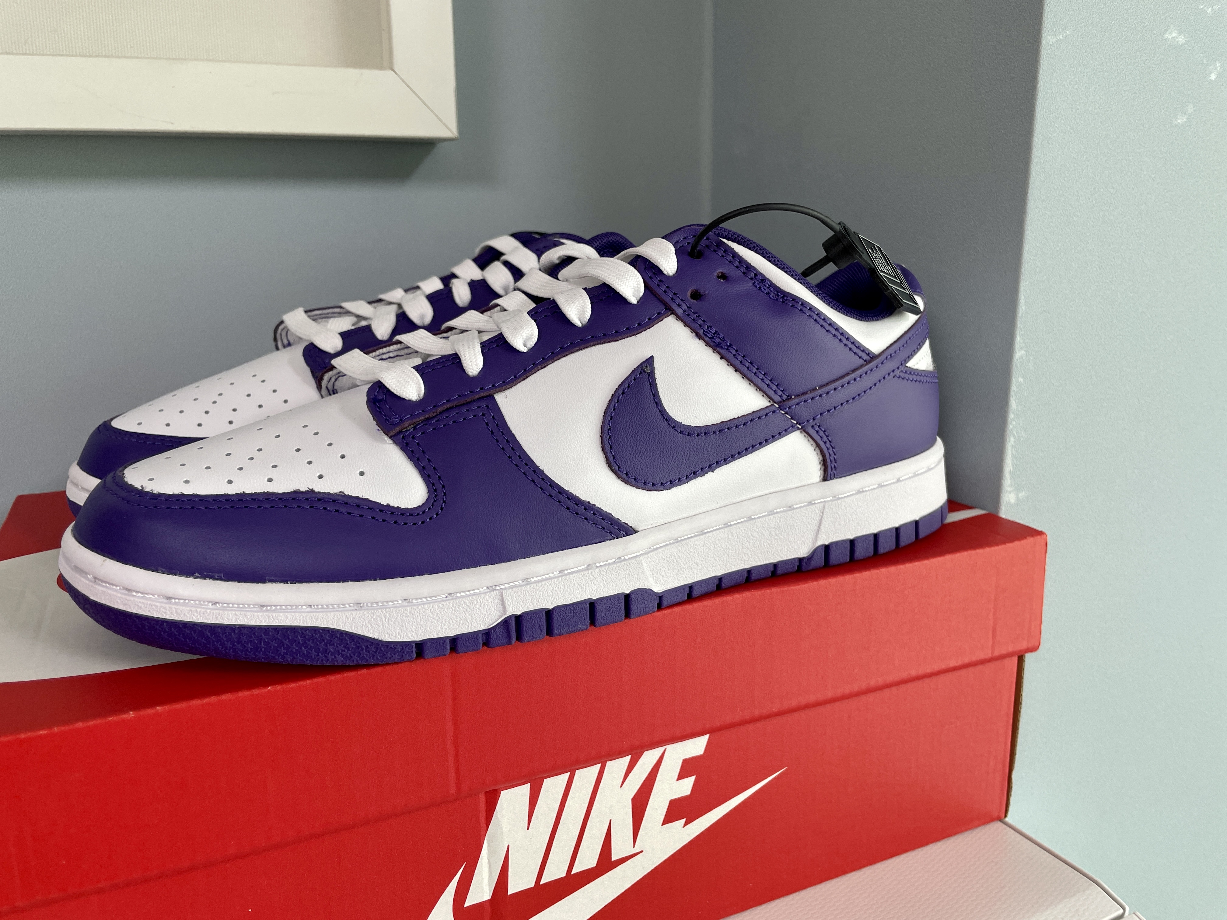 Nike Dunk Low Retro Championship Court Purple 착용 스타일