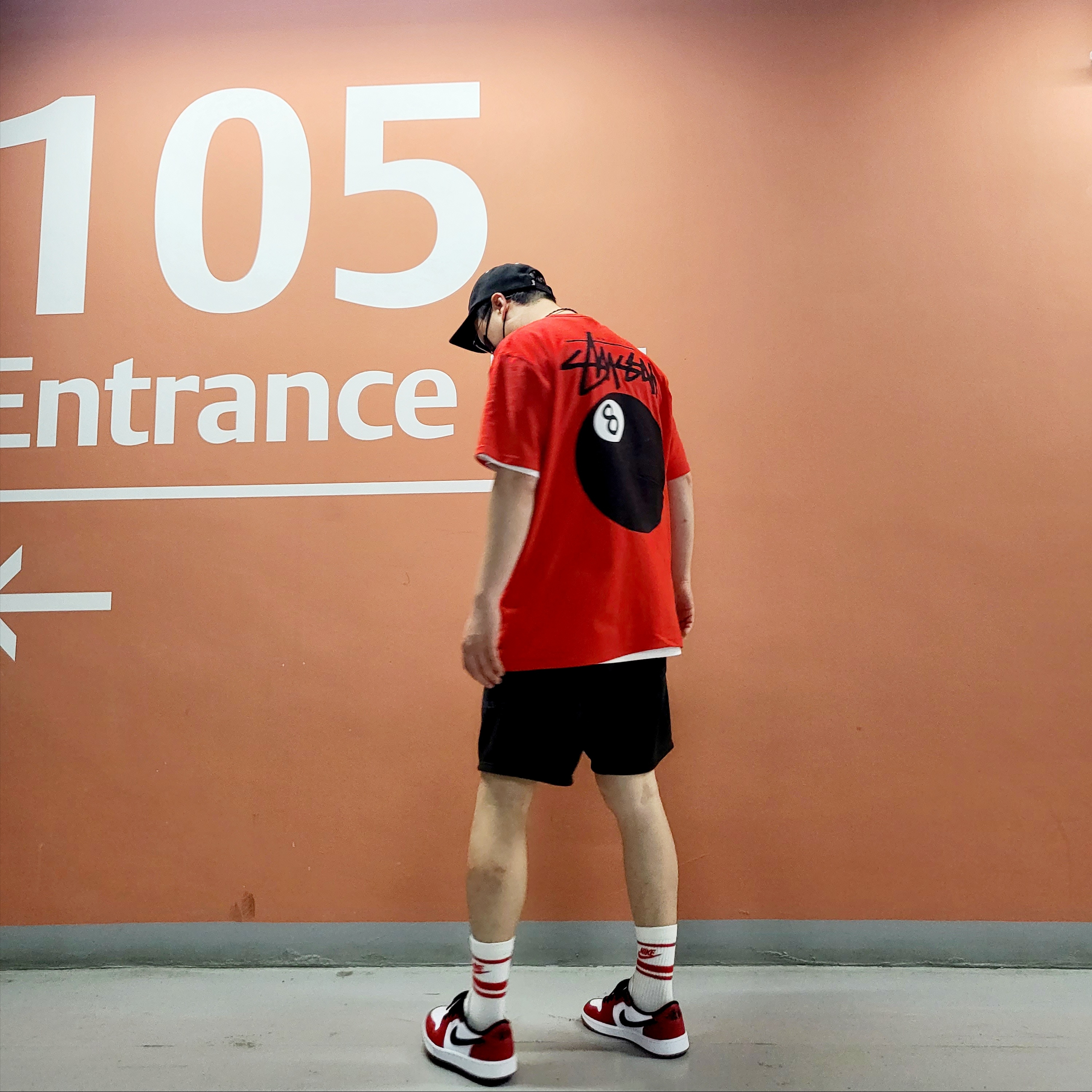 Jordan 1 Low Golf Chicago, Essentials Sweatshorts Black - 21SS 착용 스타일 - 1