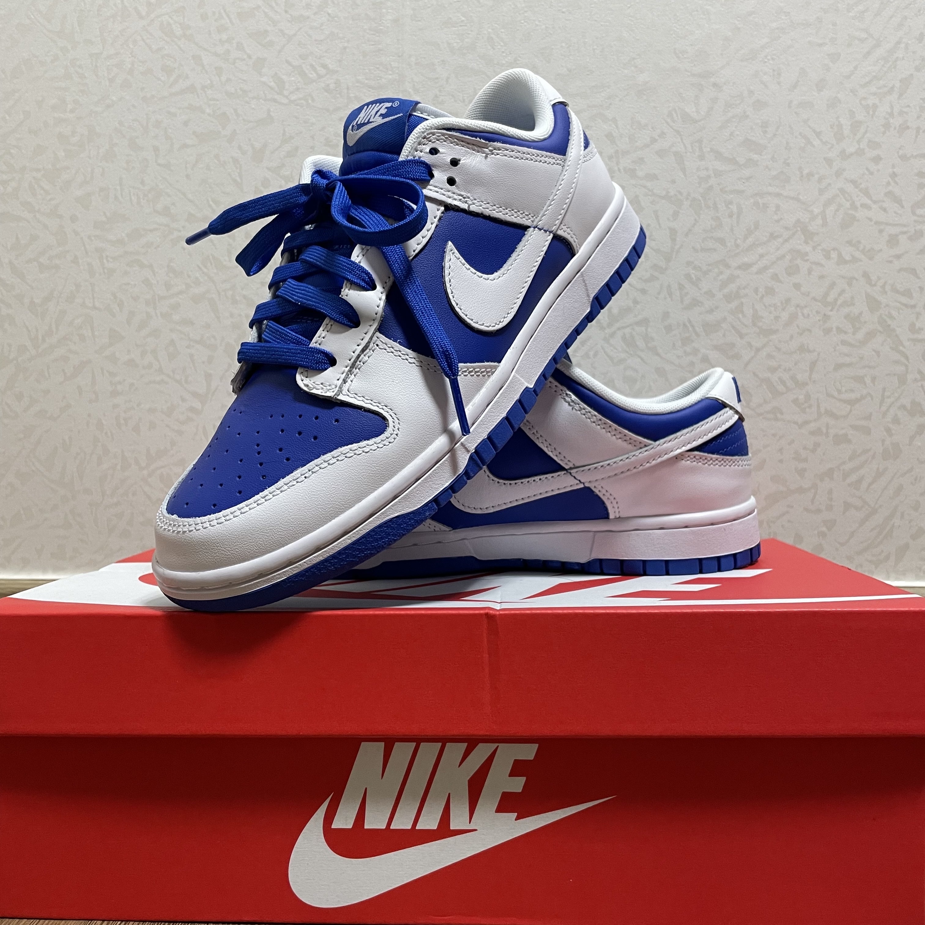 Nike Dunk Low Retro Racer Blue and White 착용 스타일