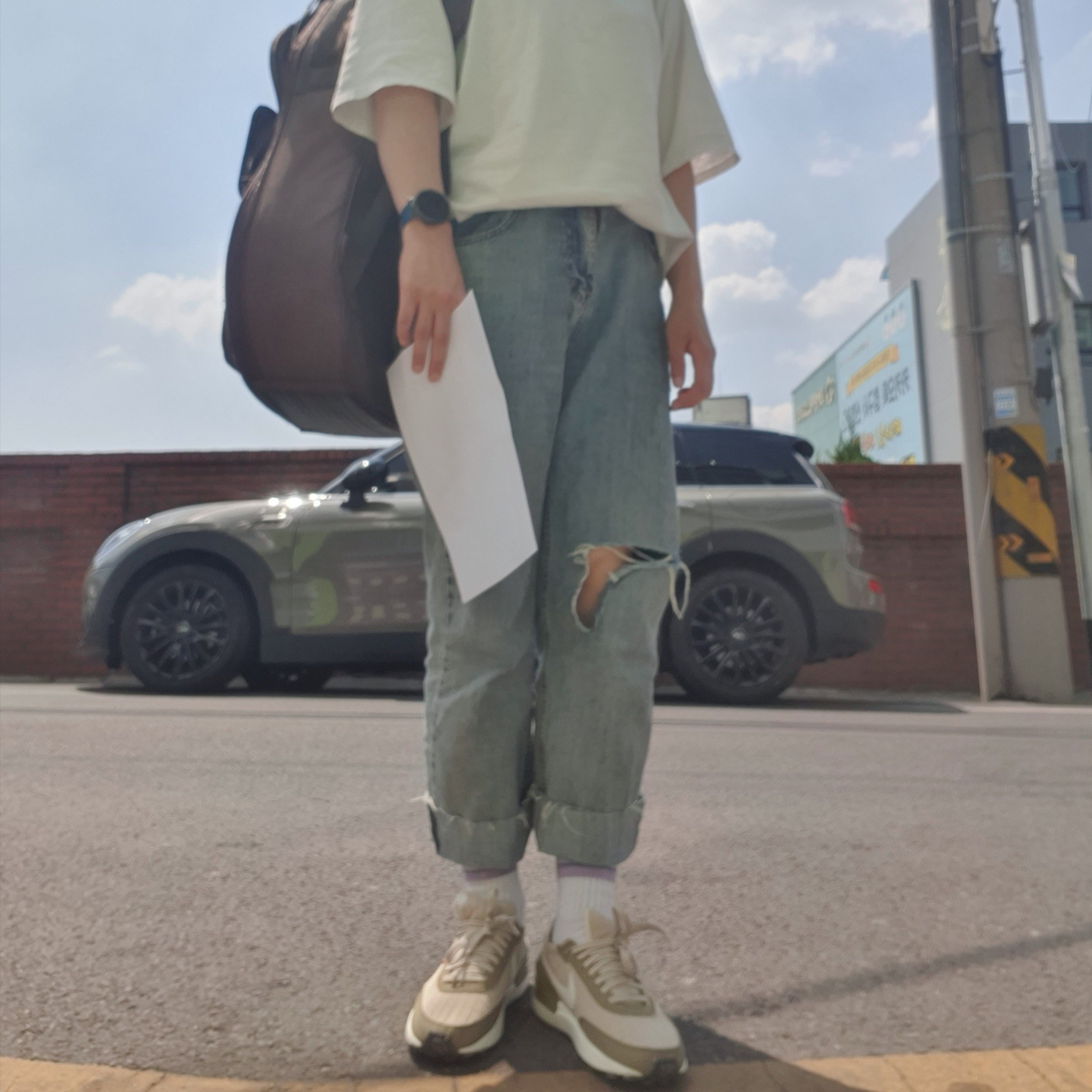 Nike Waffle One Premium Rattan 착용 스타일 - 3