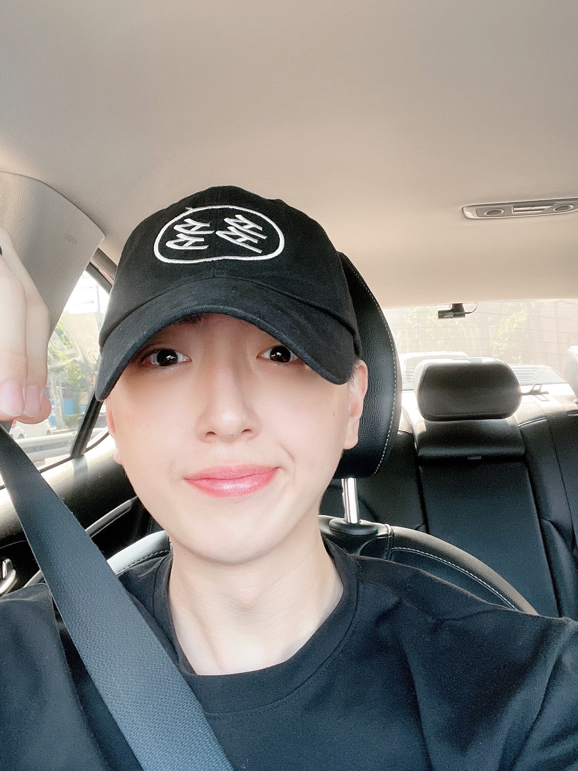 Dada Student Cap Black 착용 스타일