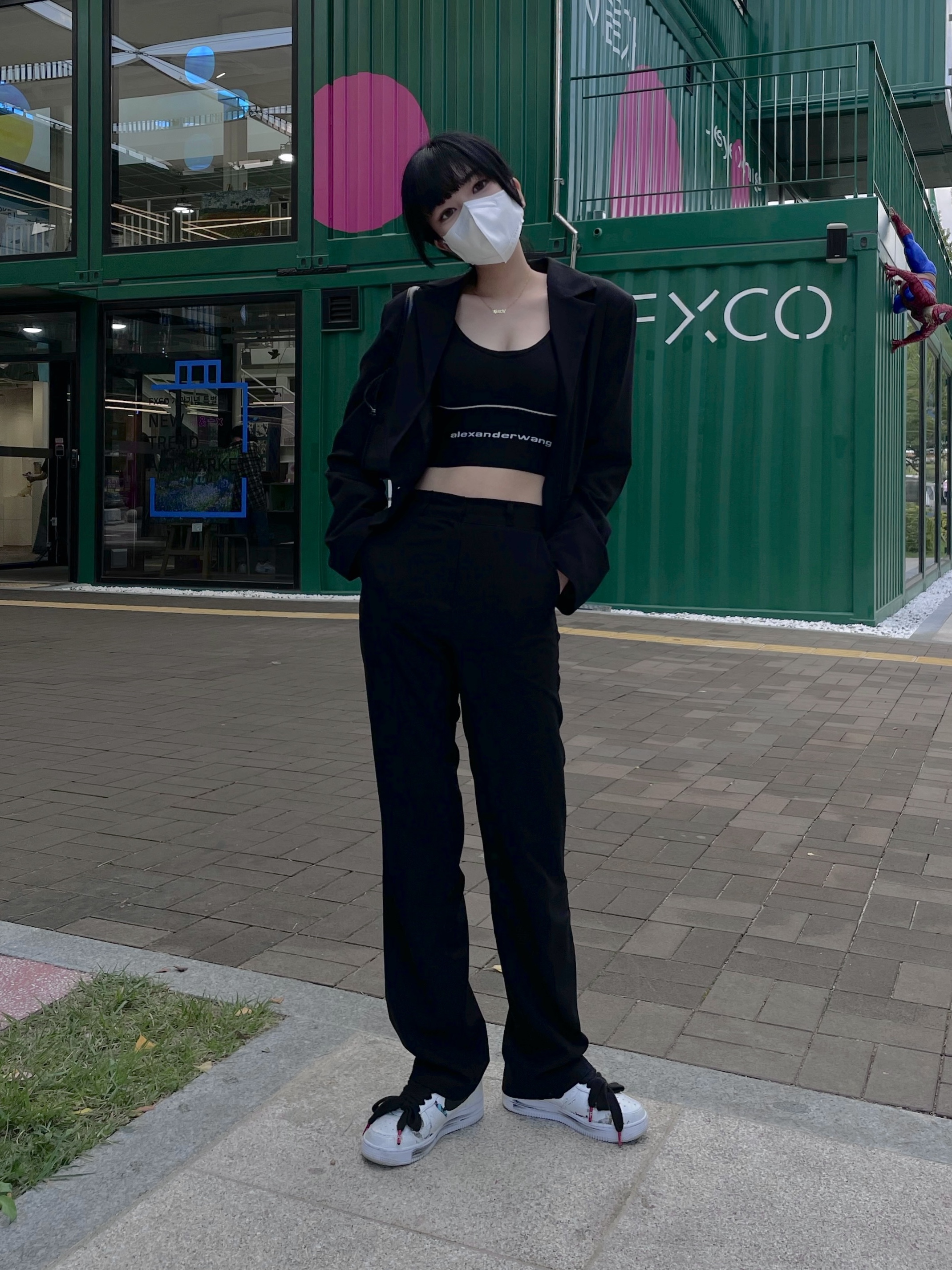 Nike x Peaceminusone Air Force 1 Low Para-Noise 2.0 착용 스타일 - 1