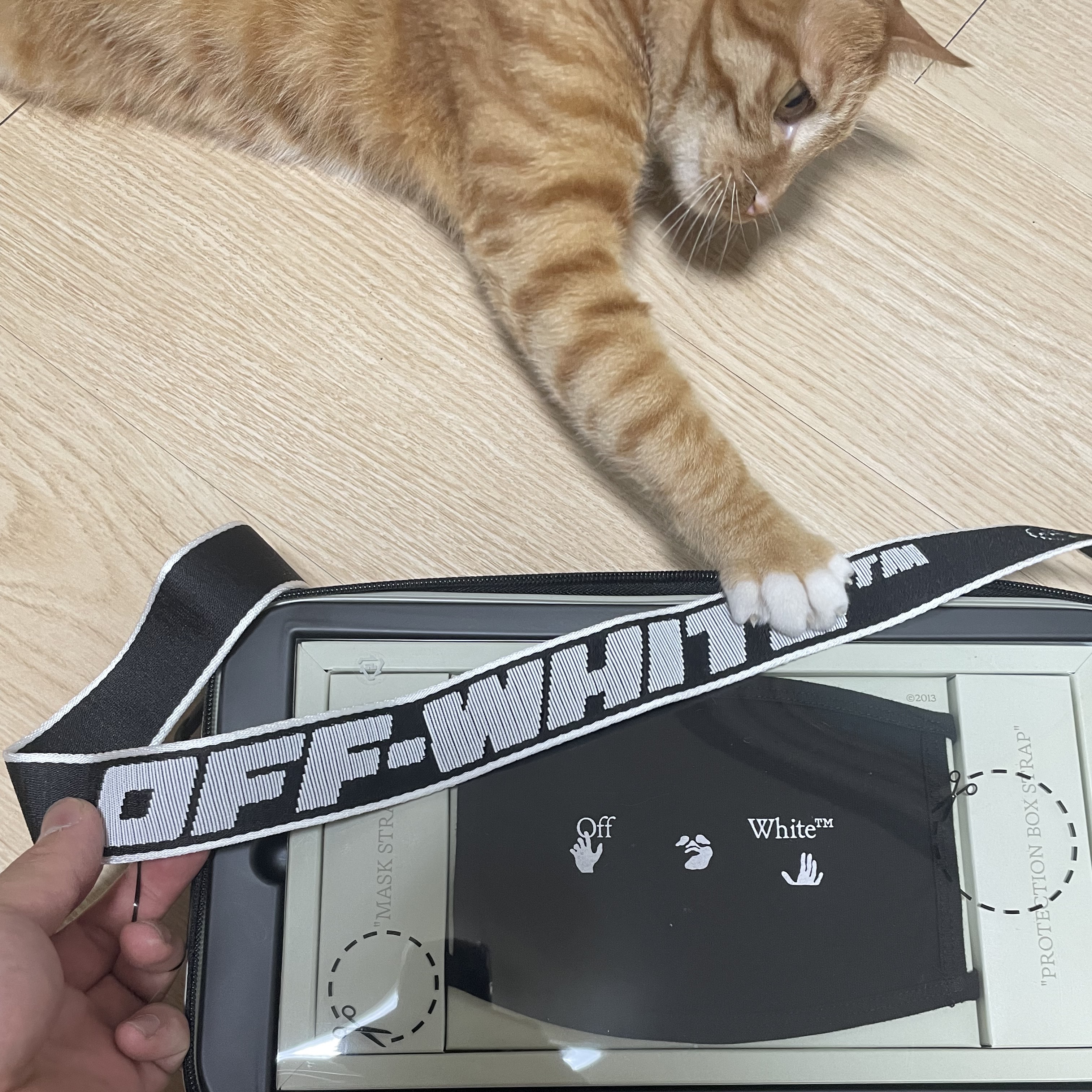 Off-White x Amore Pacific Protection Box (Without Cosmetics) 착용 스타일 - 2