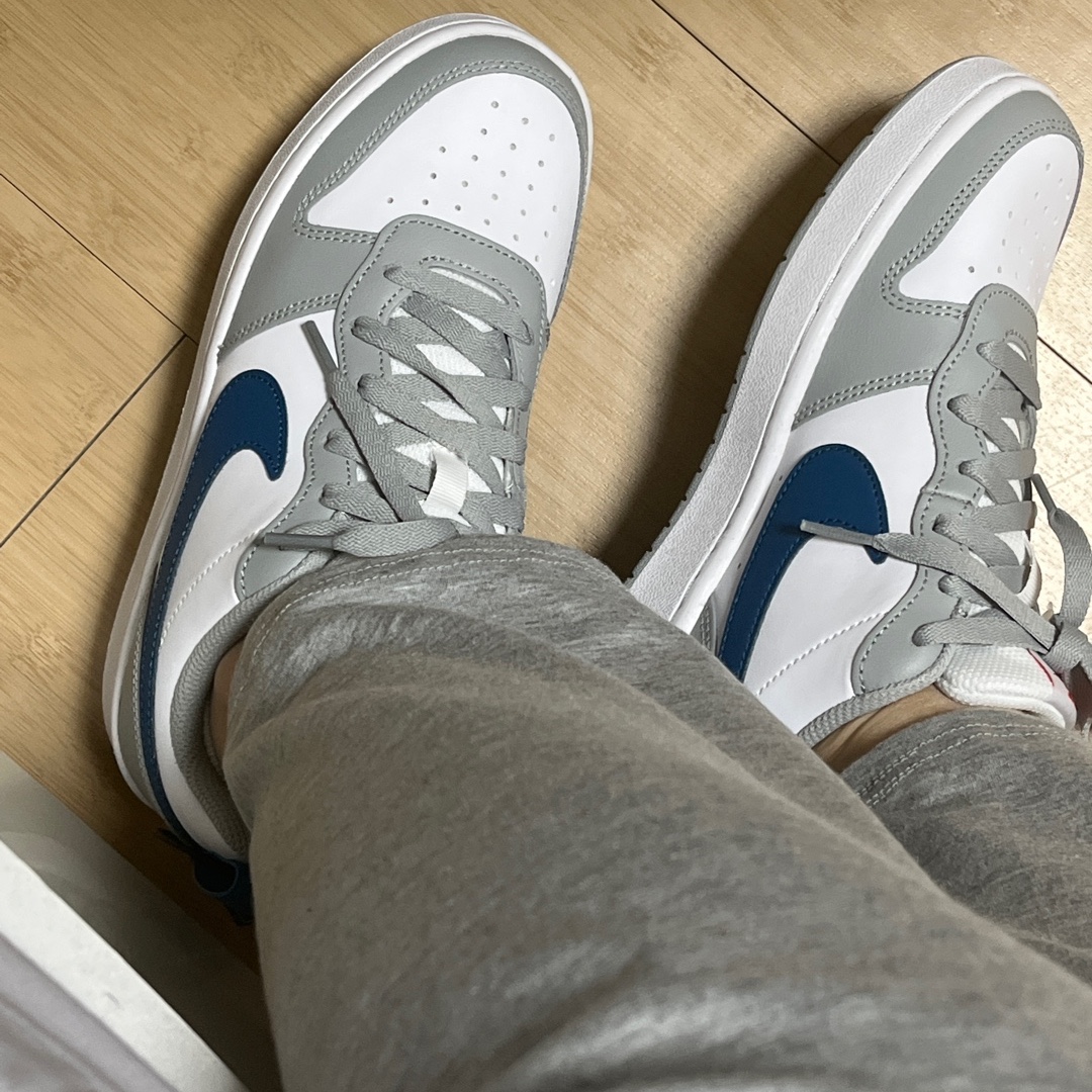 (GS) Nike Court Borough Low 2 Light Smoke Grey 착용 스타일