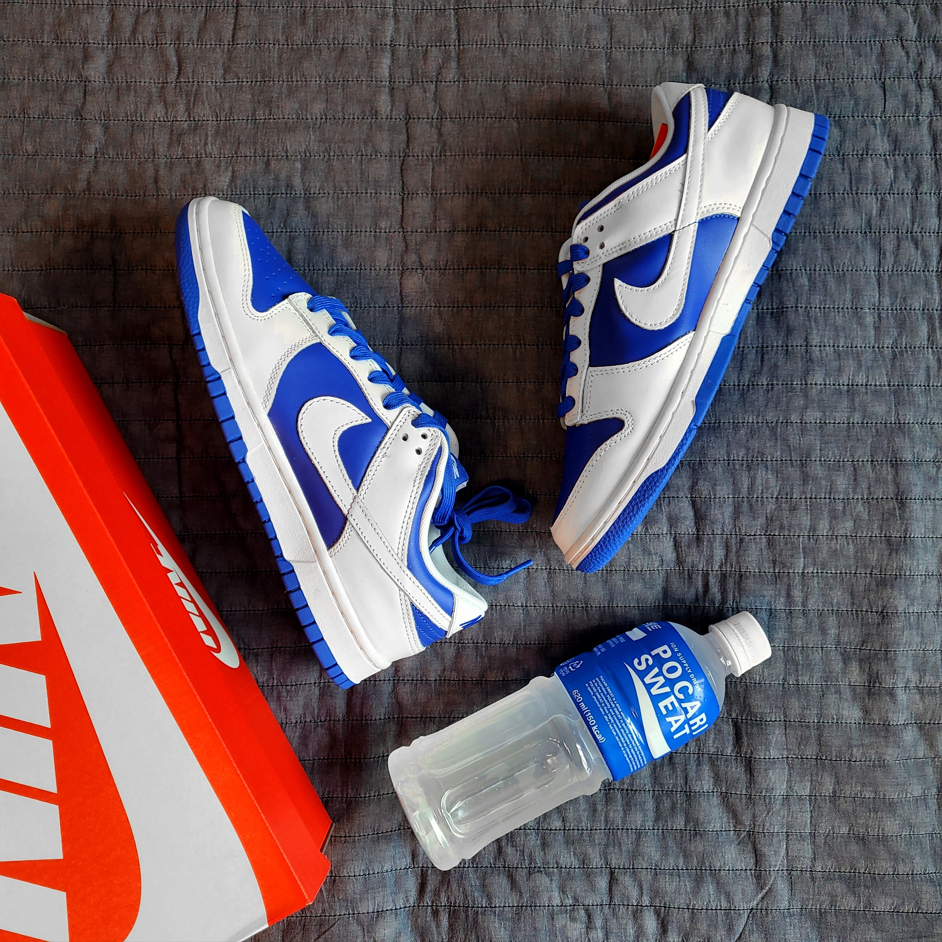 Nike Dunk Low Retro Racer Blue and White 착용 스타일