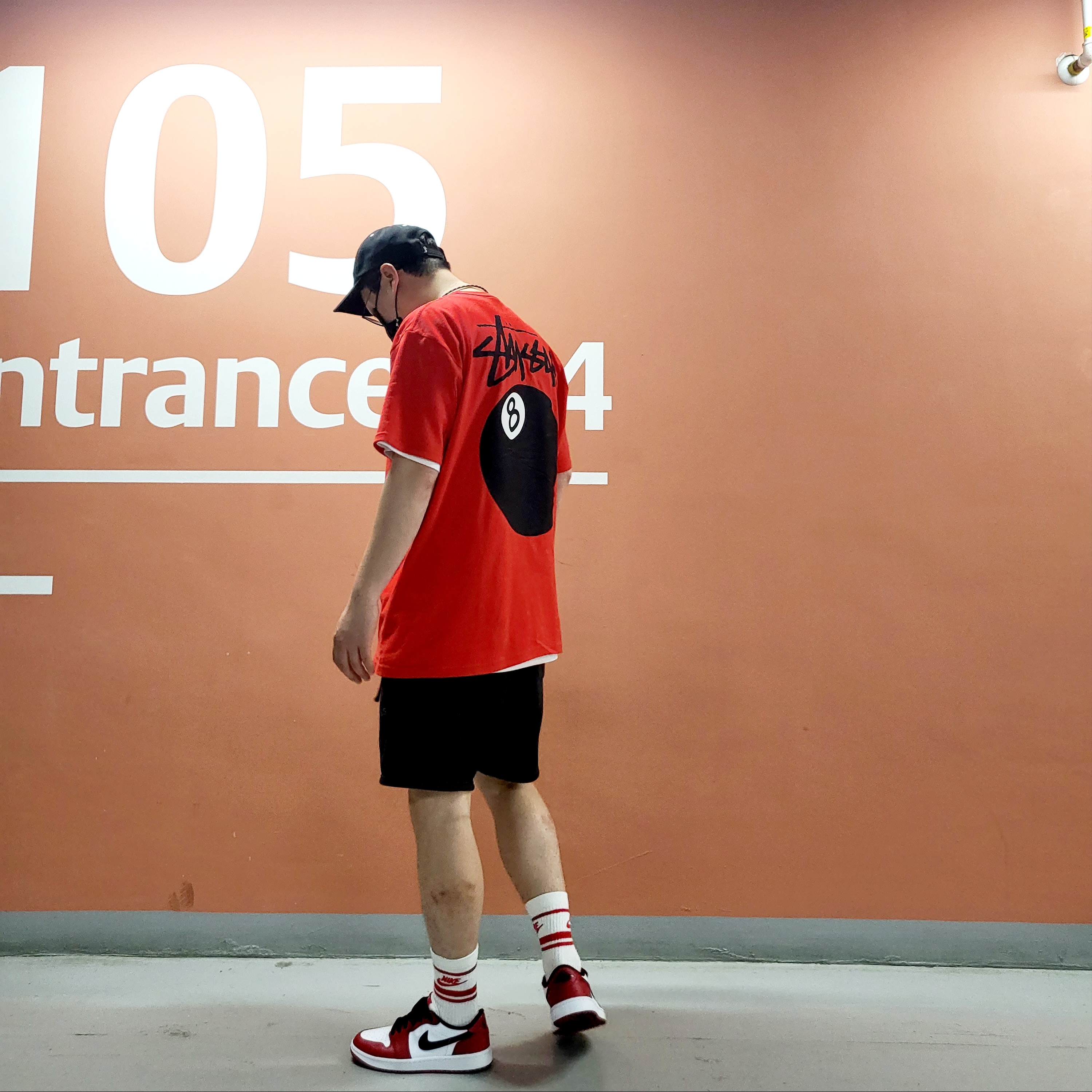 Jordan 1 Low Golf Chicago, Essentials Sweatshorts Black - 21SS 착용 스타일 - 4