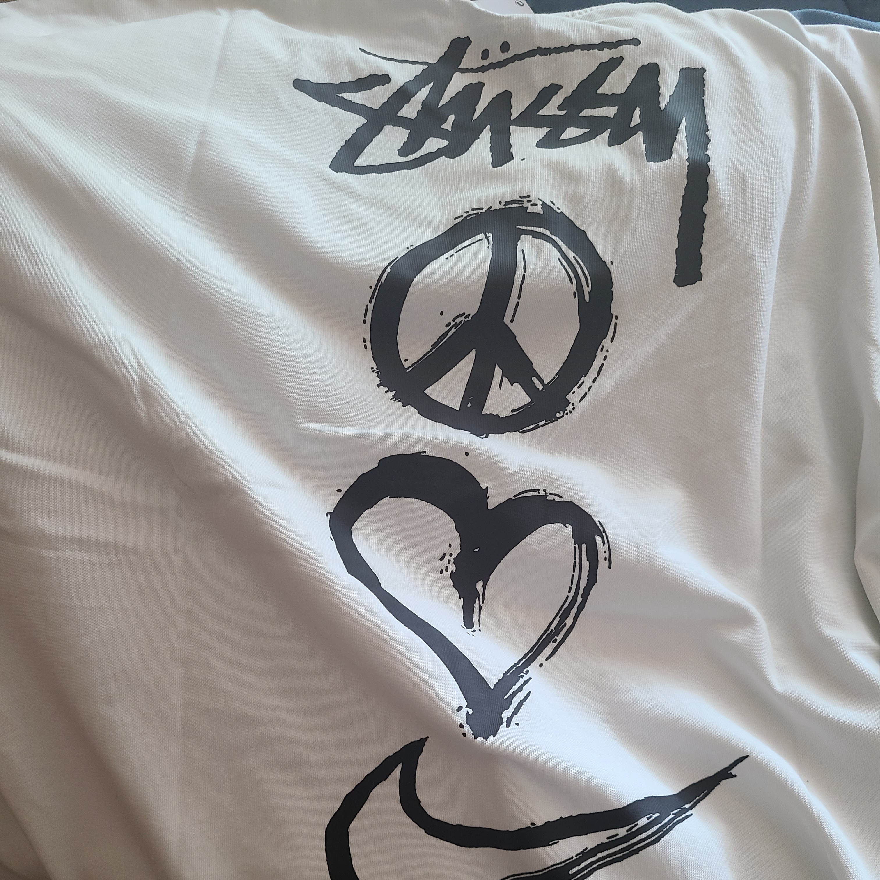 Nike x Stussy NRG RA T-Shirt Summit White (DM4942-121) 착용 스타일