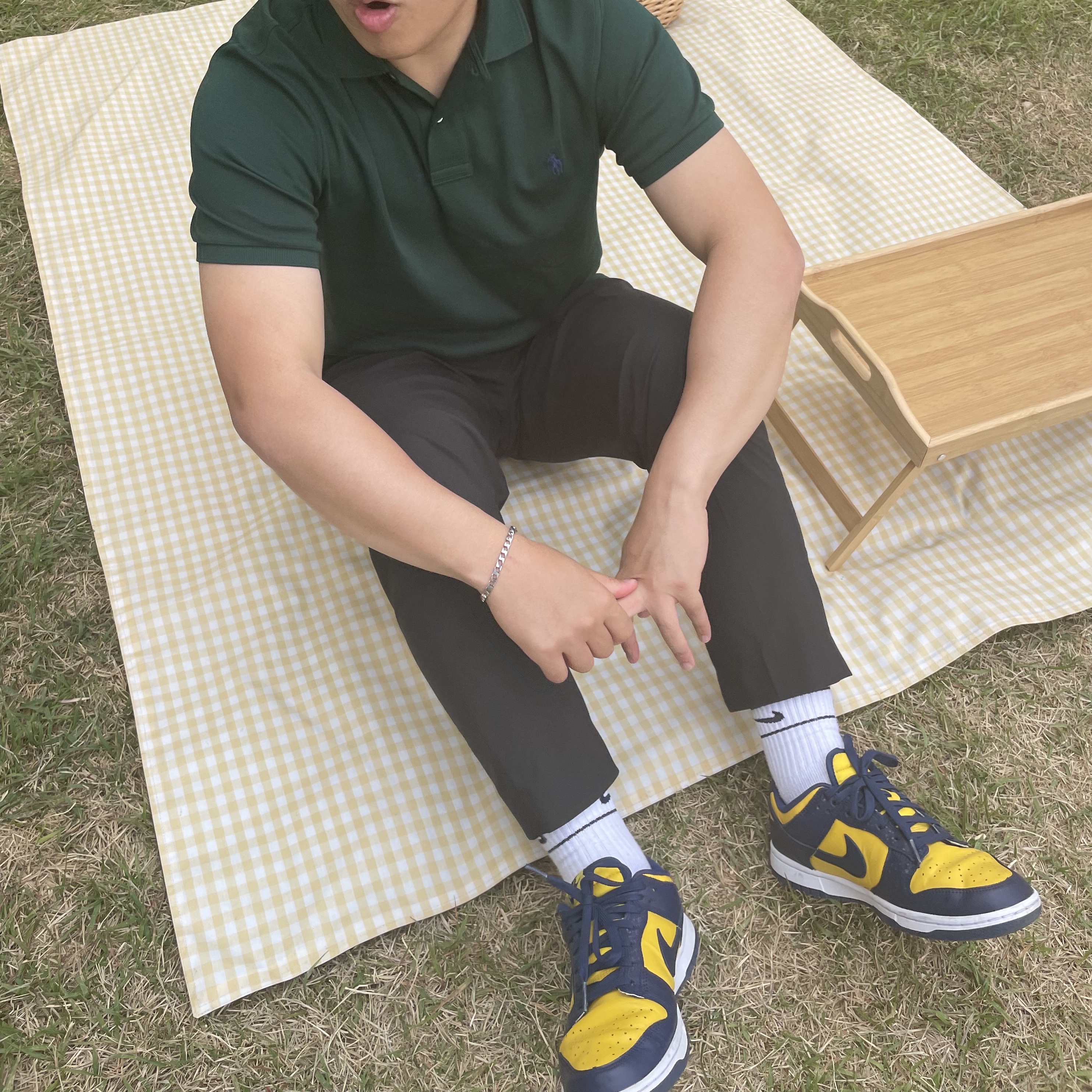 Nike Dunk Low Retro Varsity Maize 착용 스타일