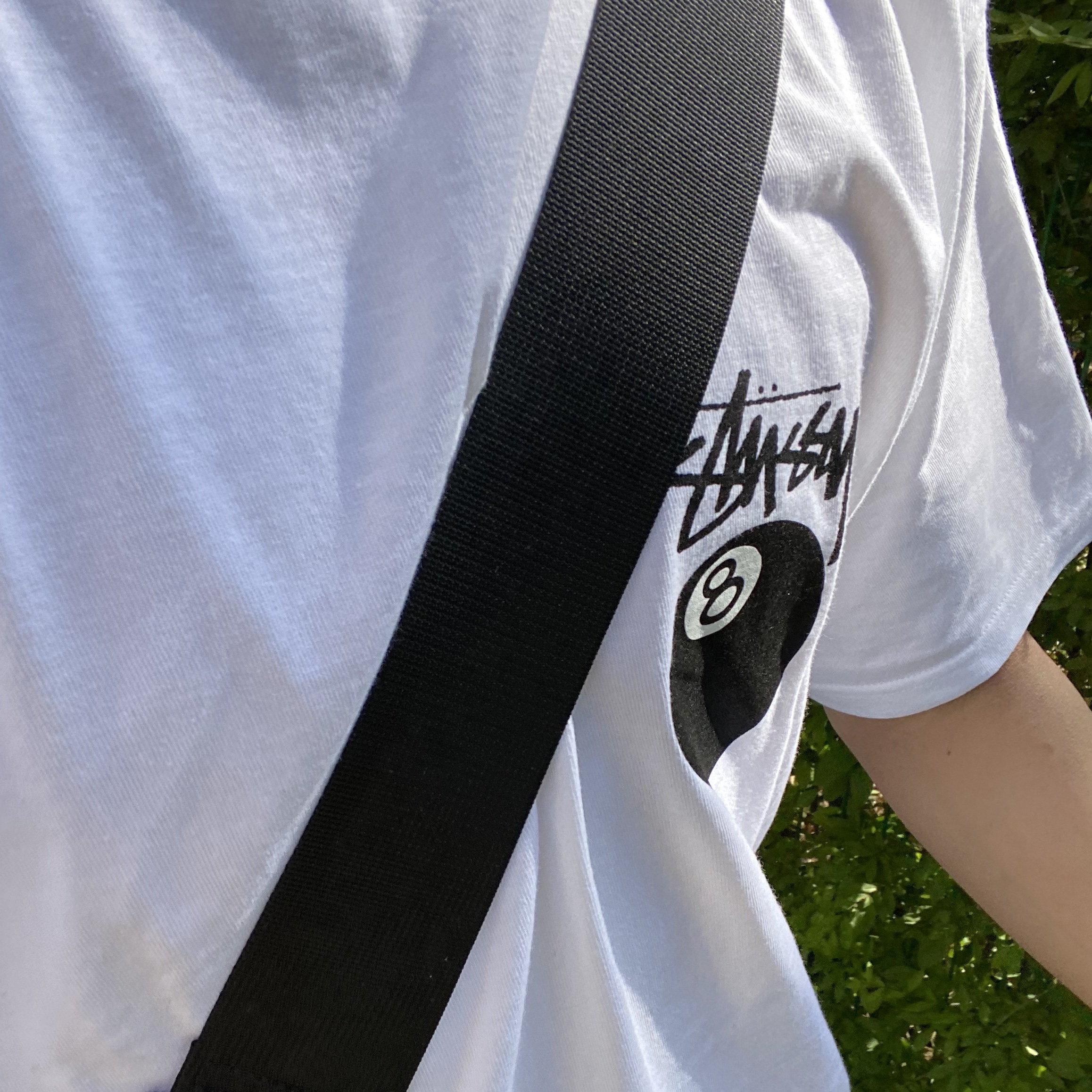 Stussy 8 Ball T-Shirt White - 22SS 착용 스타일