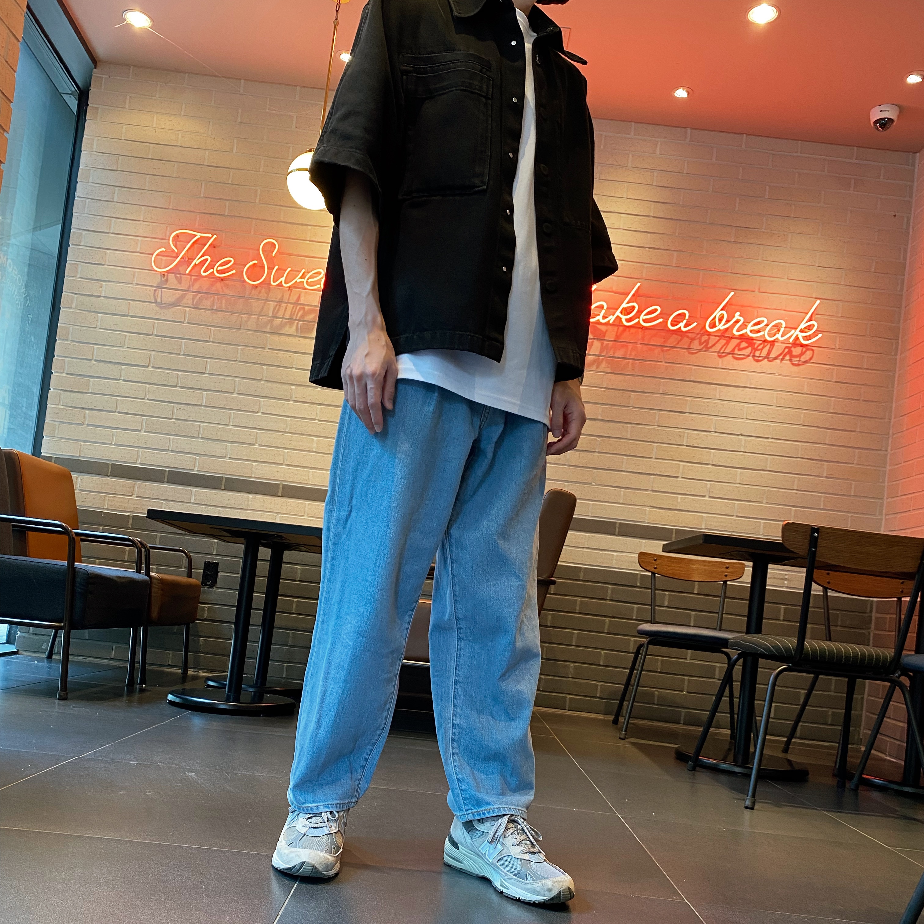 New Balance 991 Made in UK Grey 착용 스타일