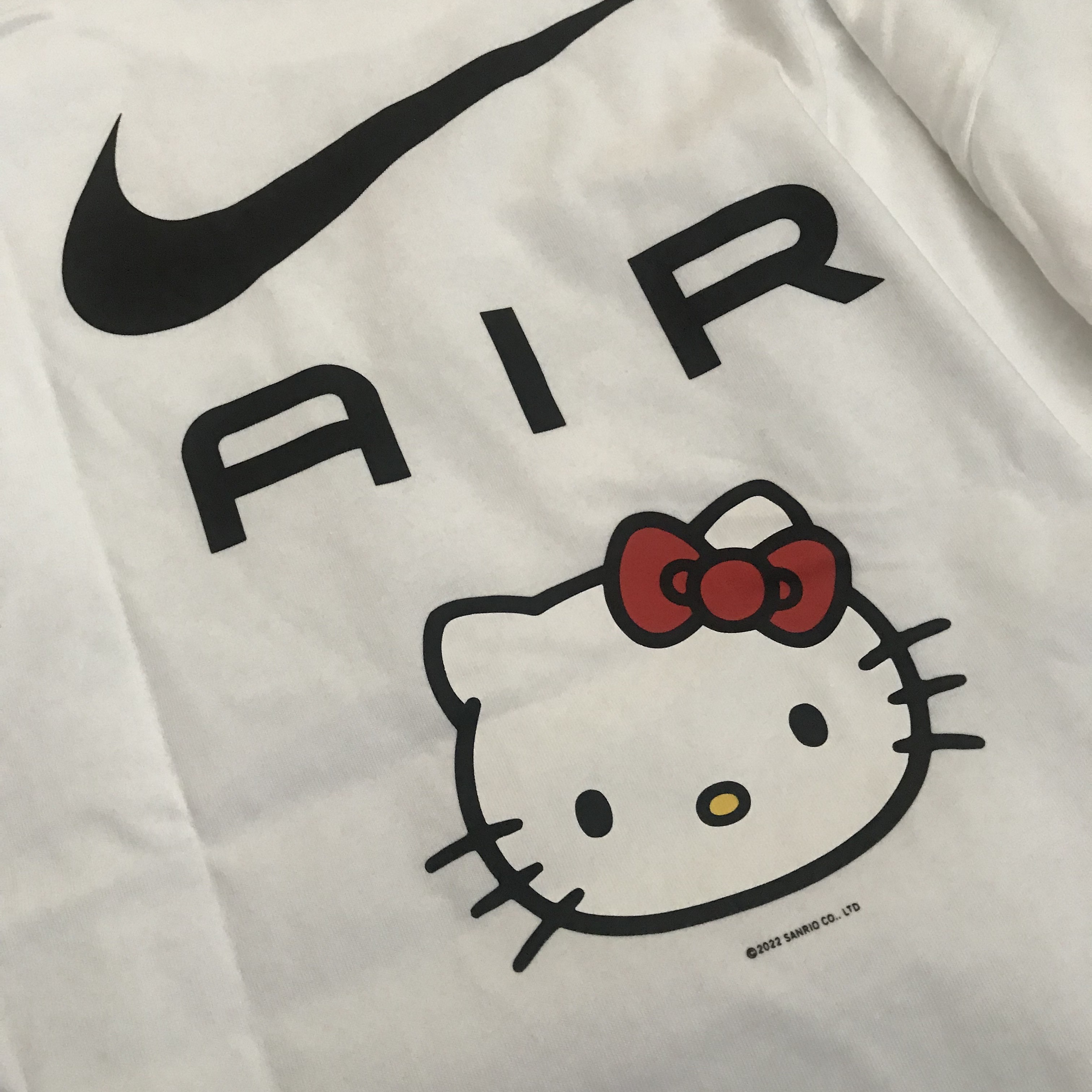 Nike x Hello Kitty NRG Air T-Shirt White - Asia 착용 스타일