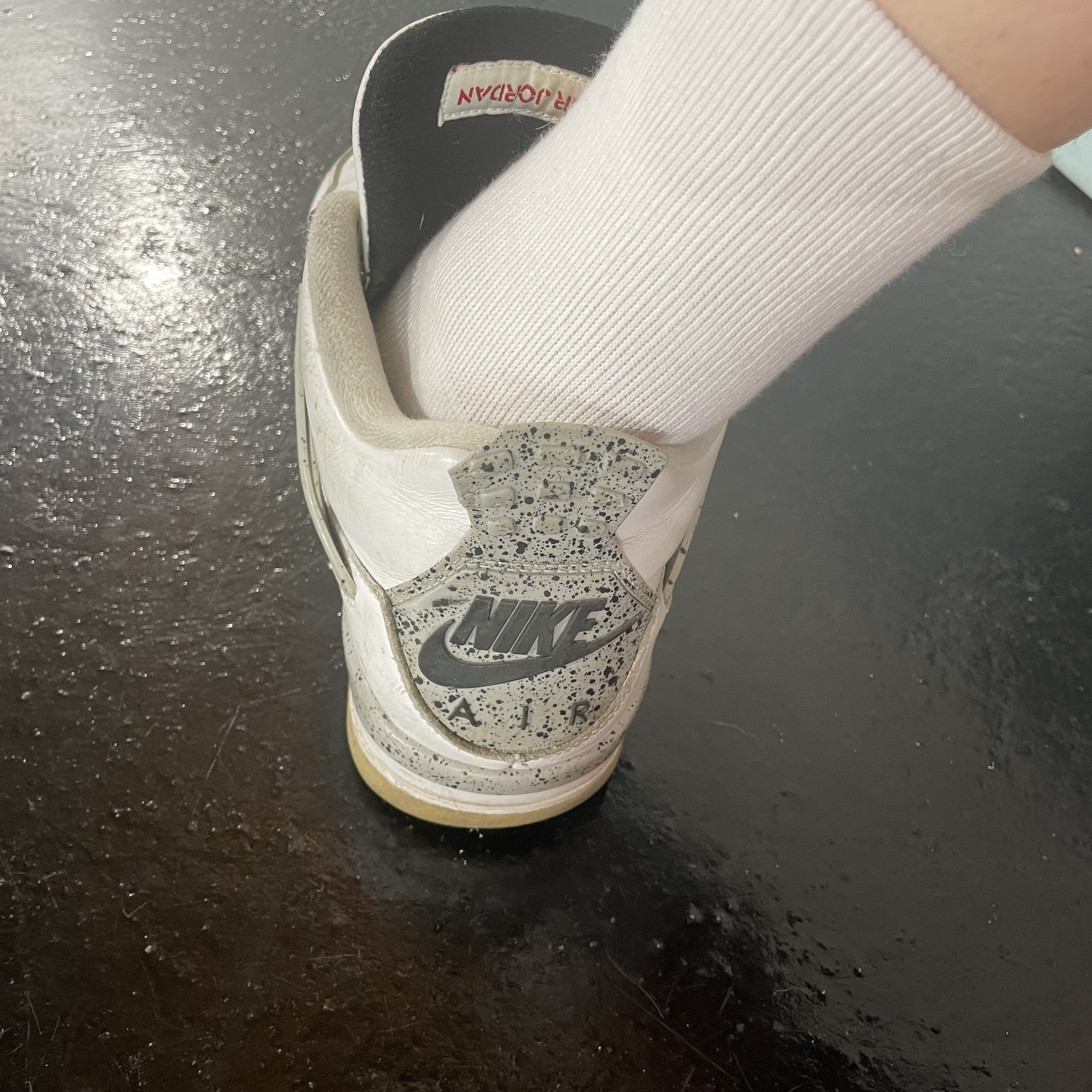 Jordan 4 Retro OG White Cement 2016 착용 스타일 - 2