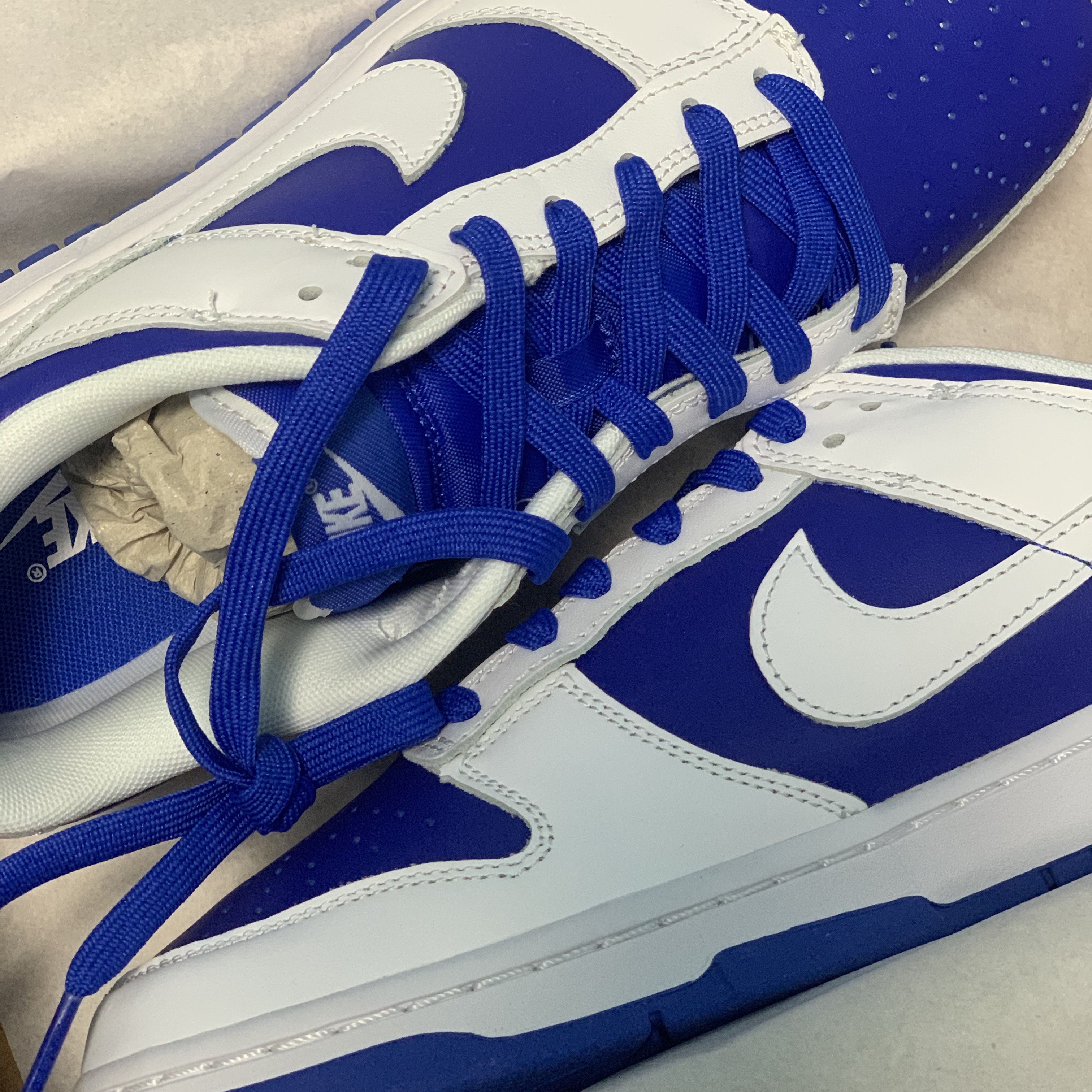 Nike Dunk Low Retro Racer Blue and White 착용 스타일