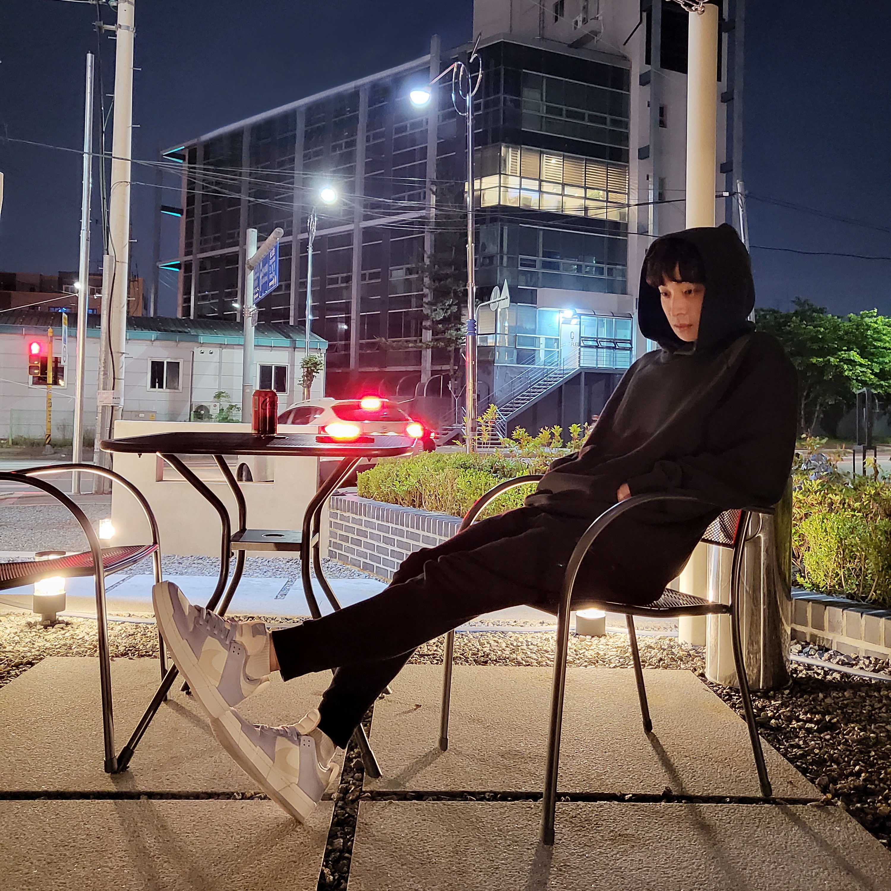 Essentials Pull-Over Hoodie Black - 21SS, (W) Nike Dunk Low Disrupt Summit White Ghost 착용 스타일 - 1
