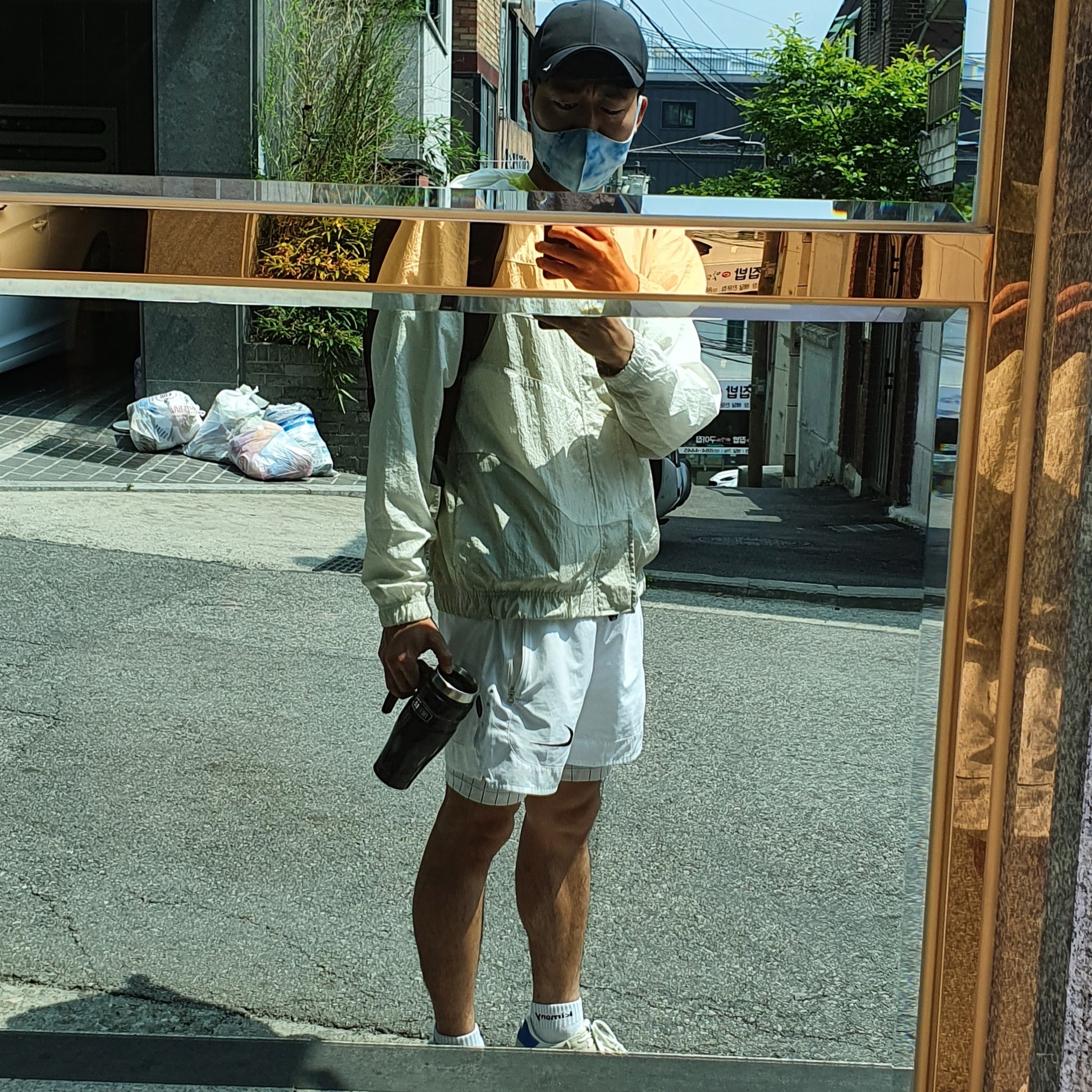 Nike x Off-White NRG Shorts White 착용 스타일