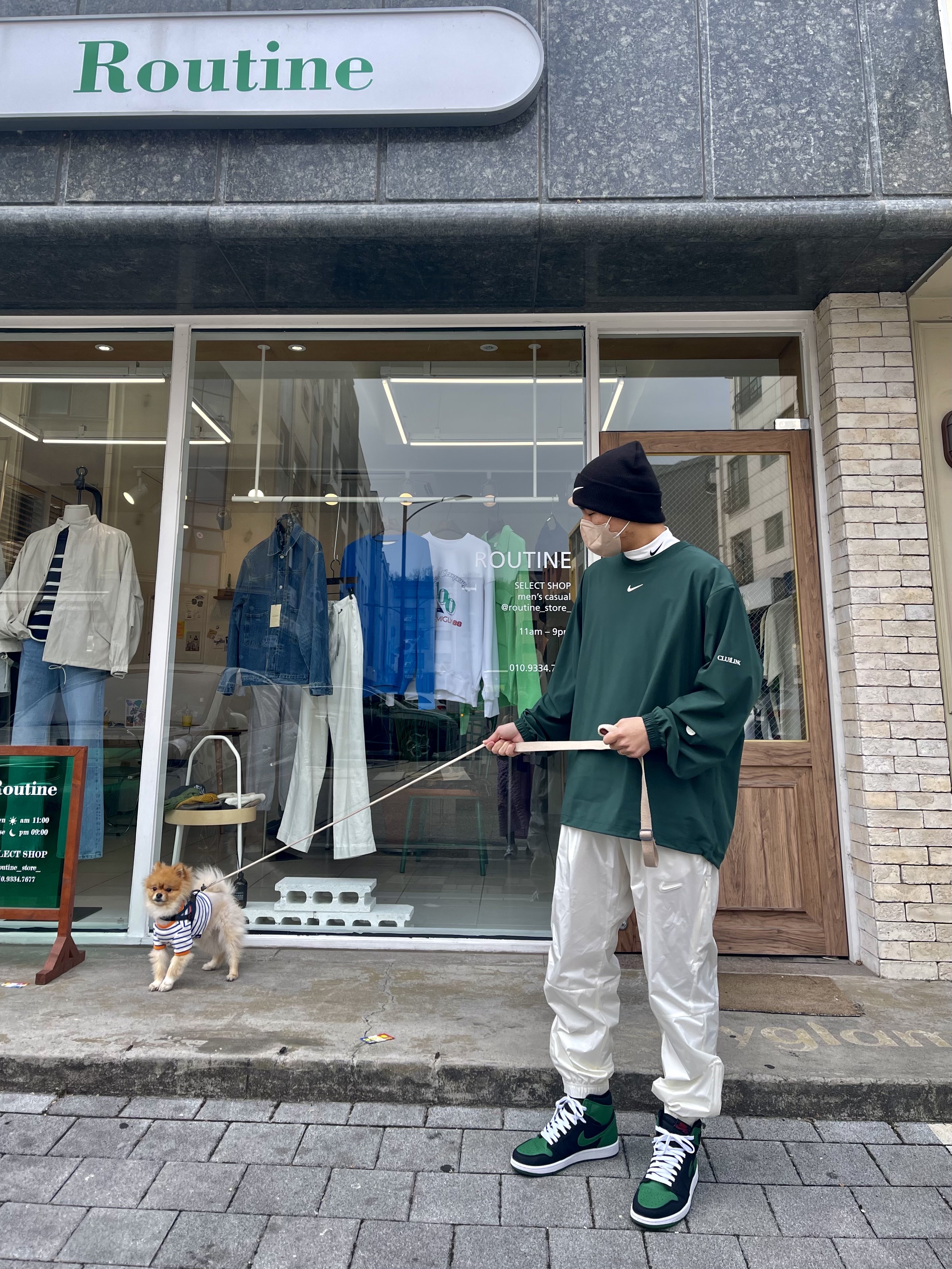 Nike x Drake Nocta Golf Crewneck Top Green - US/EU, Jordan 1 Retro High OG Pine Green Black 착용 스타일 - 1