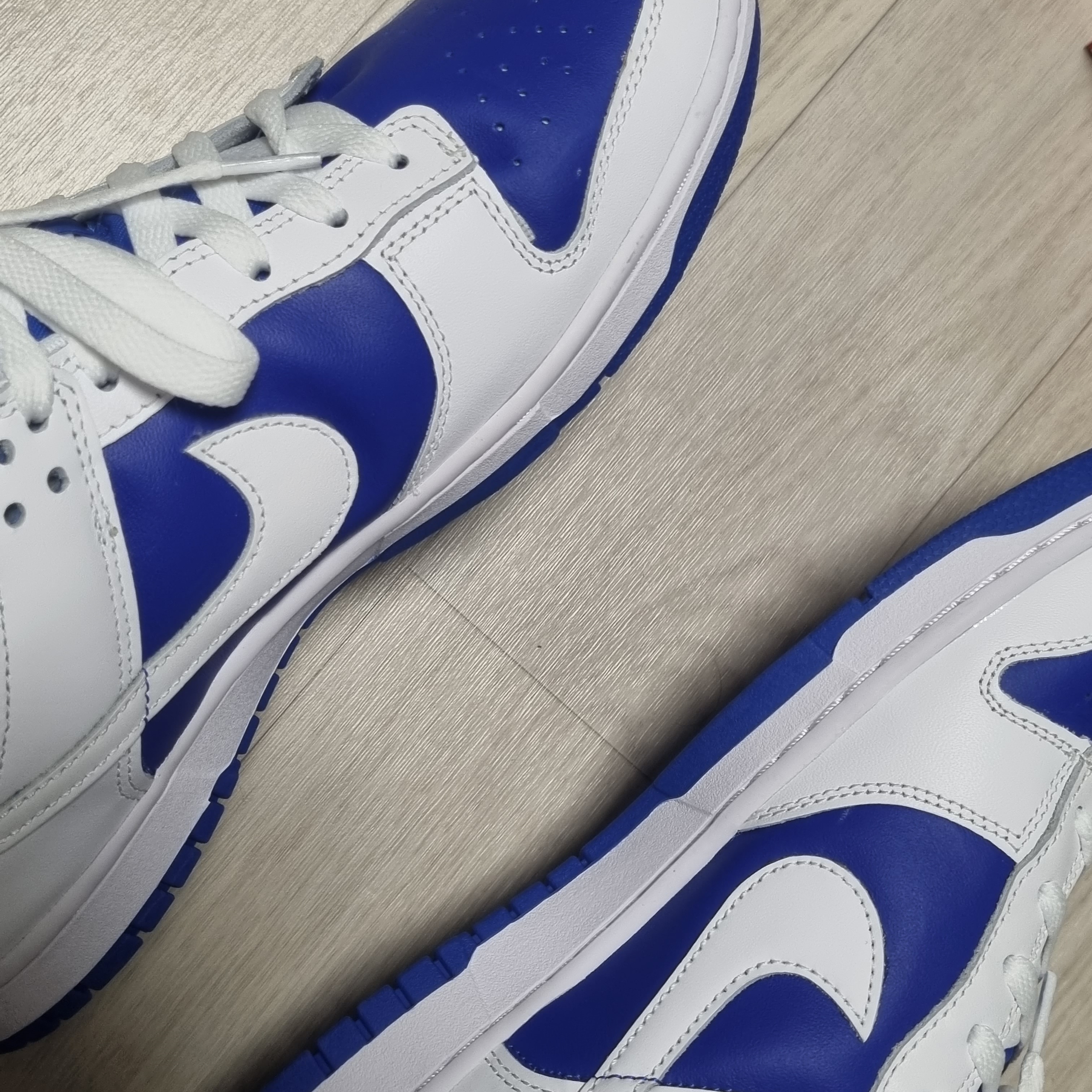 Nike Dunk Low Retro Racer Blue and White 착용 스타일