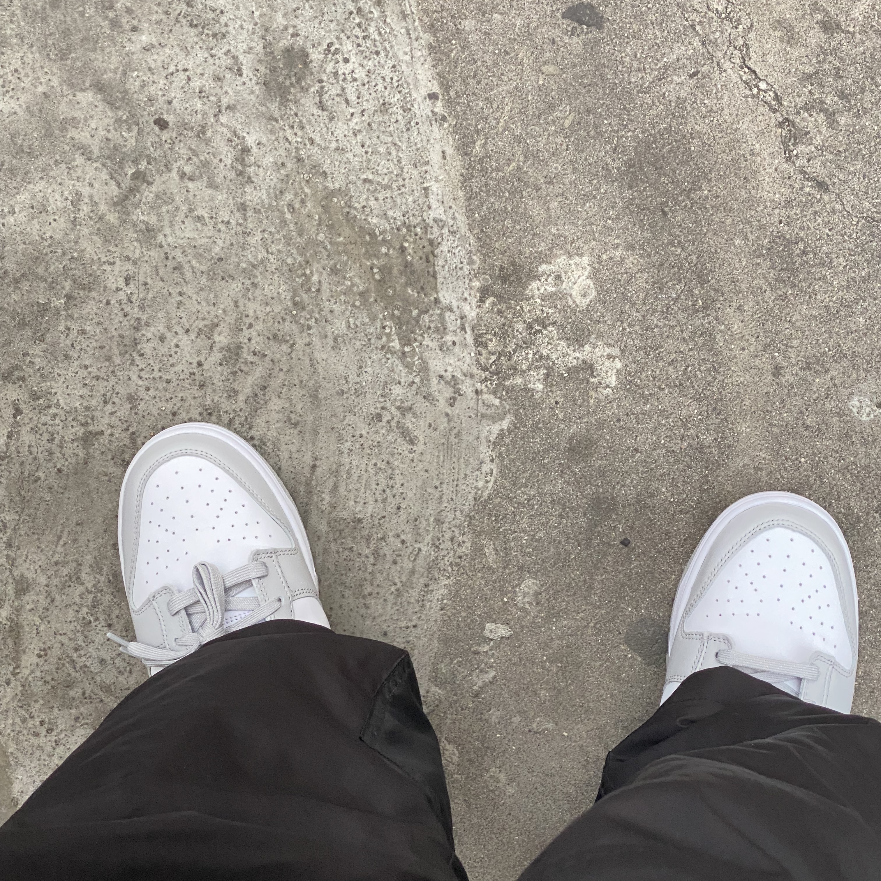 Nike Dunk Low Retro Grey Fog 착용 스타일 - 1
