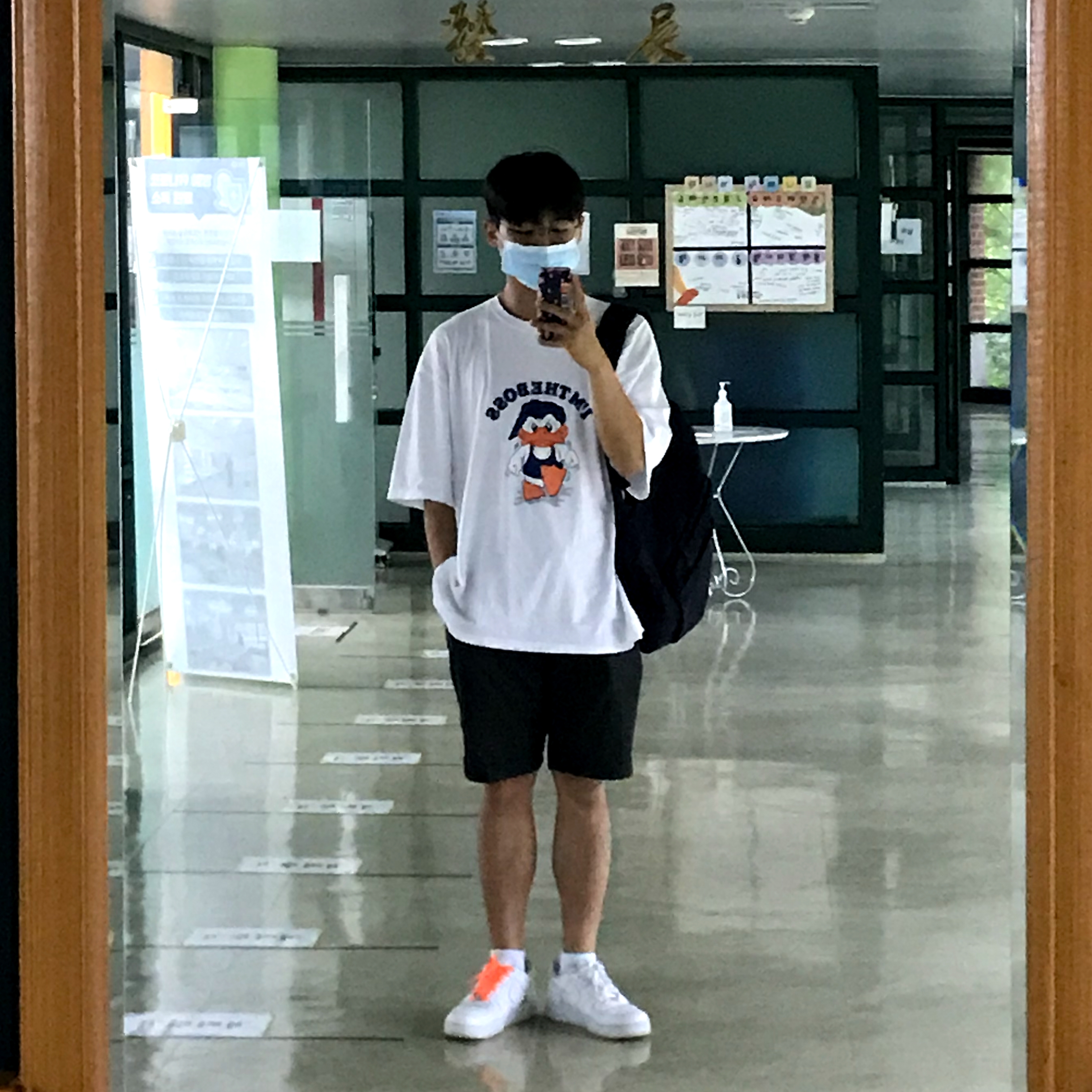 Nike Air Force 1 '07 Low White 착용 스타일 - 3