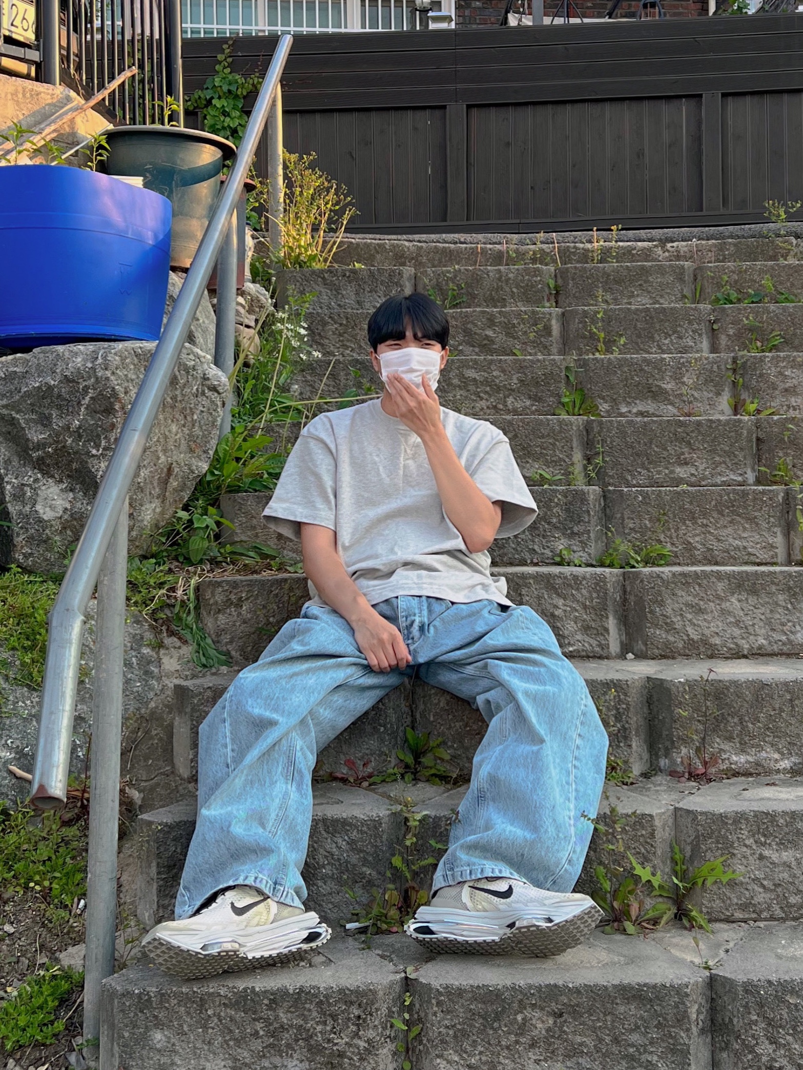 Nike x Matthew M Williams Zoom 004 Stone 착용 스타일