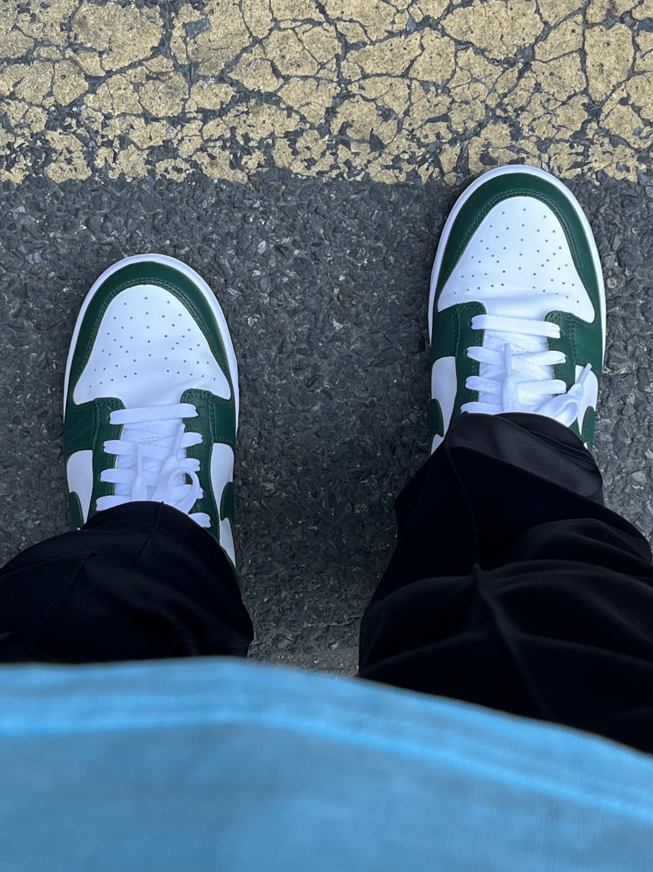 Nike Dunk Low Retro Varsity Green 착용 스타일