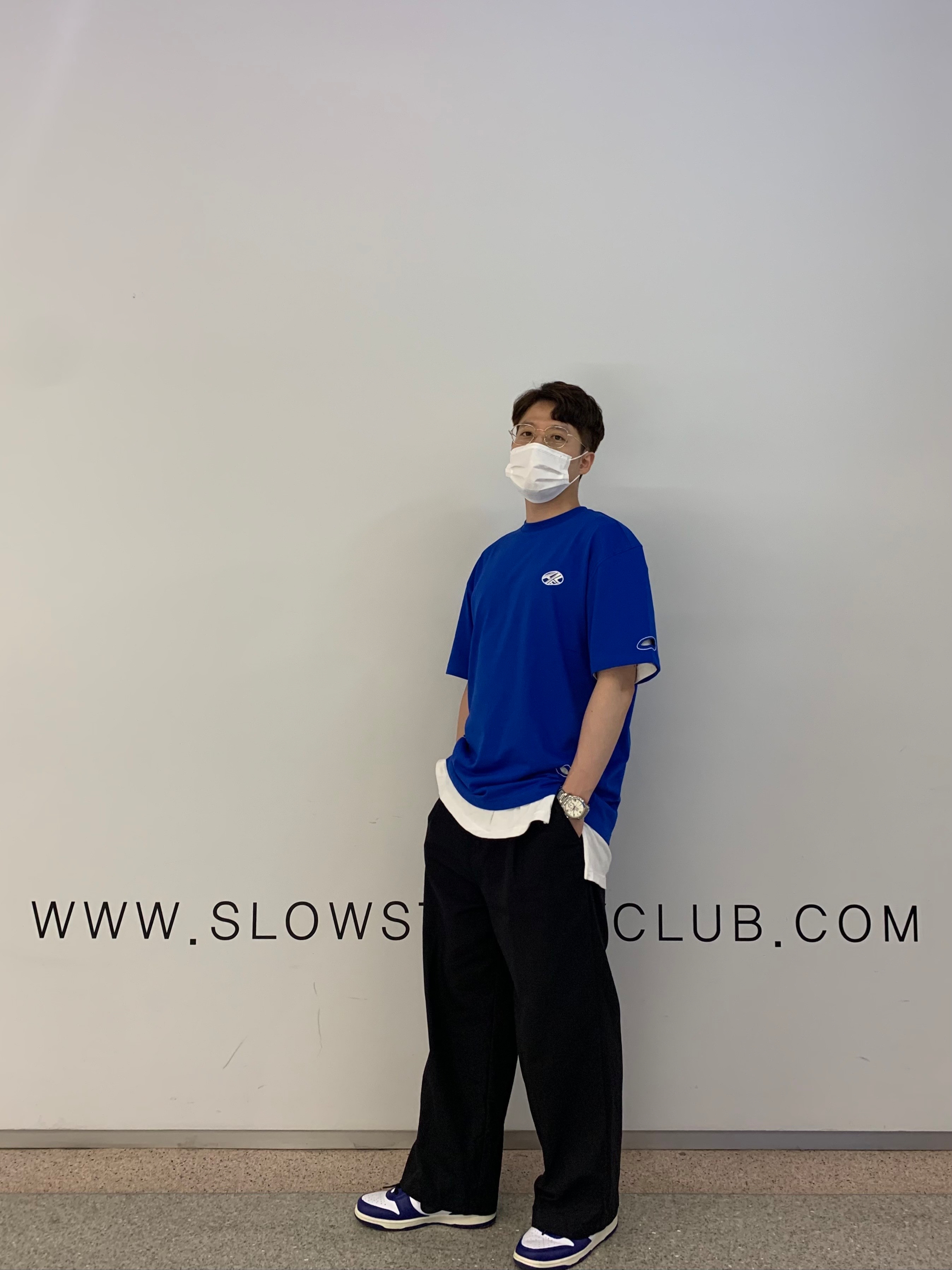 Nike x Ambush Dunk High Deep Royal Blue 착용 스타일 - 2