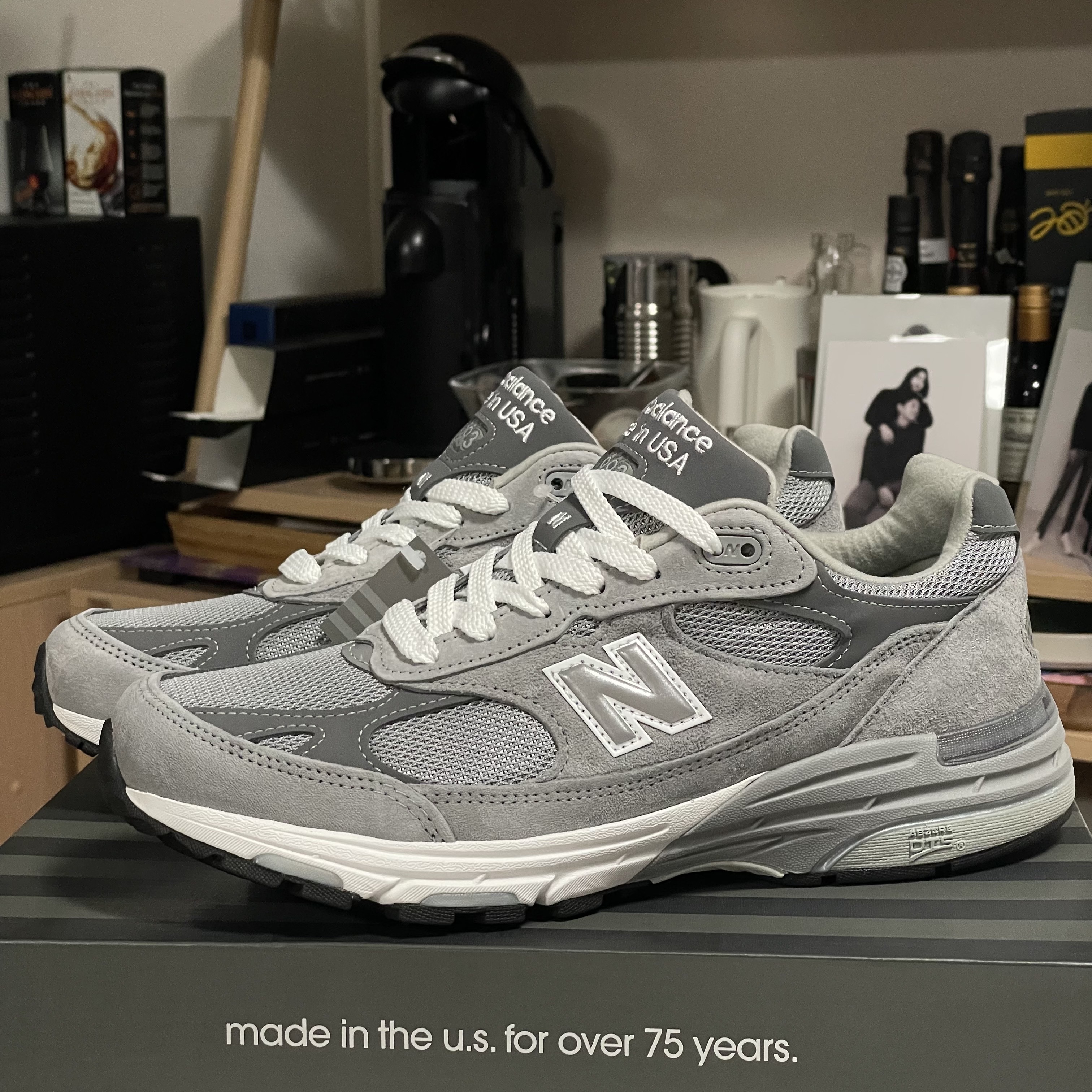 New Balance 993 Made in USA Grey - D Standard 착용 스타일