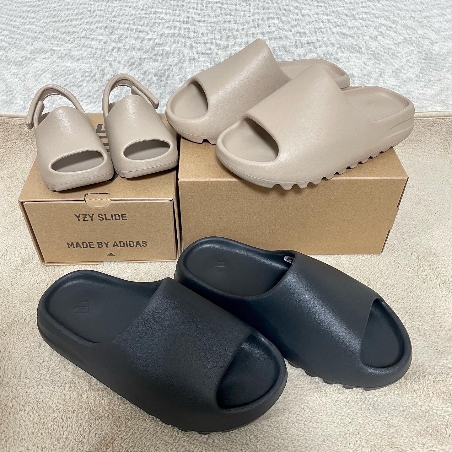 Adidas Yeezy Slide Pure - Re-Release Ver., (Infant) Adidas Yeezy Slide Pure - Re-Release Ver. 착용 스타일