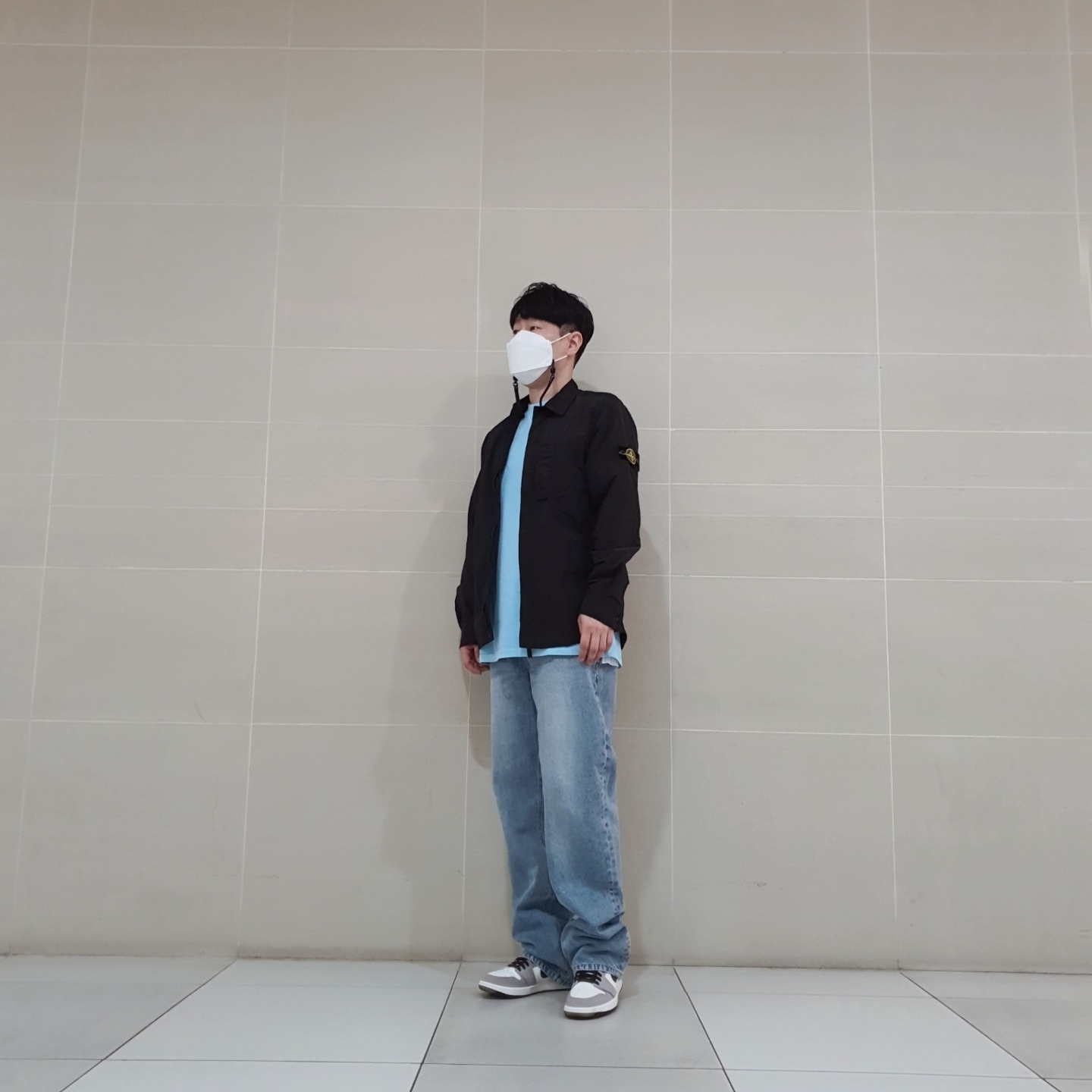 IAB Studio Pigment T-Shirt Cyan, Jordan 1 Element Gore-Tex Sail 착용 스타일 - 3