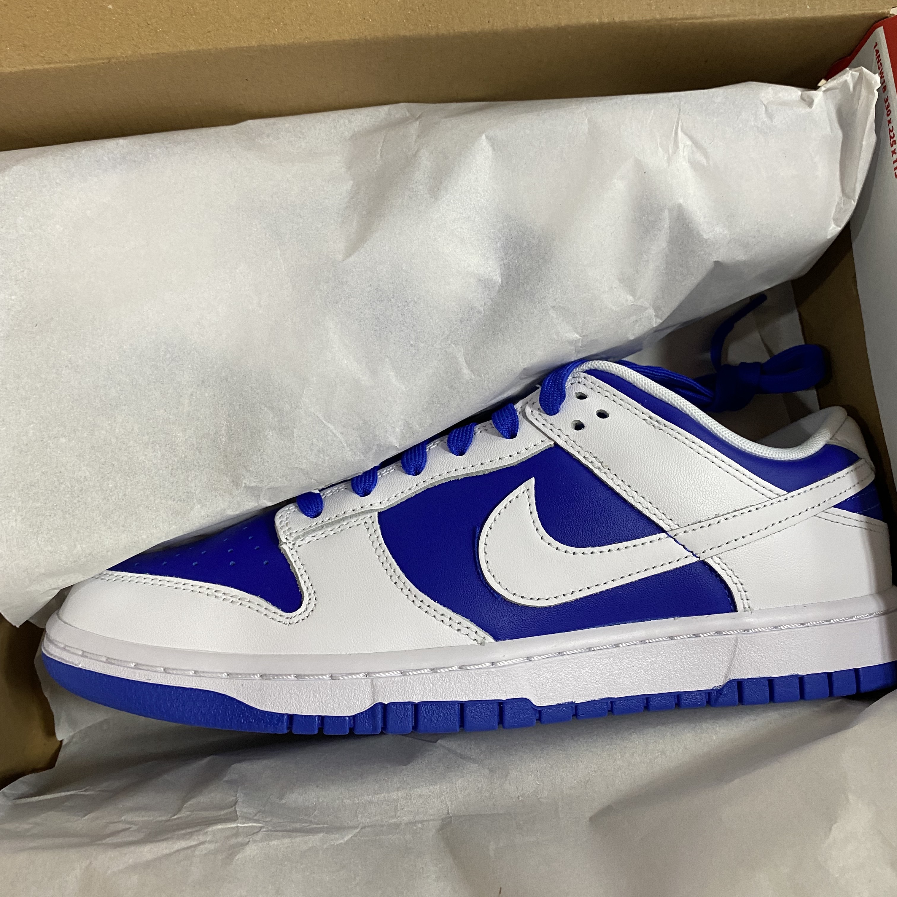 Nike Dunk Low Retro Racer Blue and White 착용 스타일