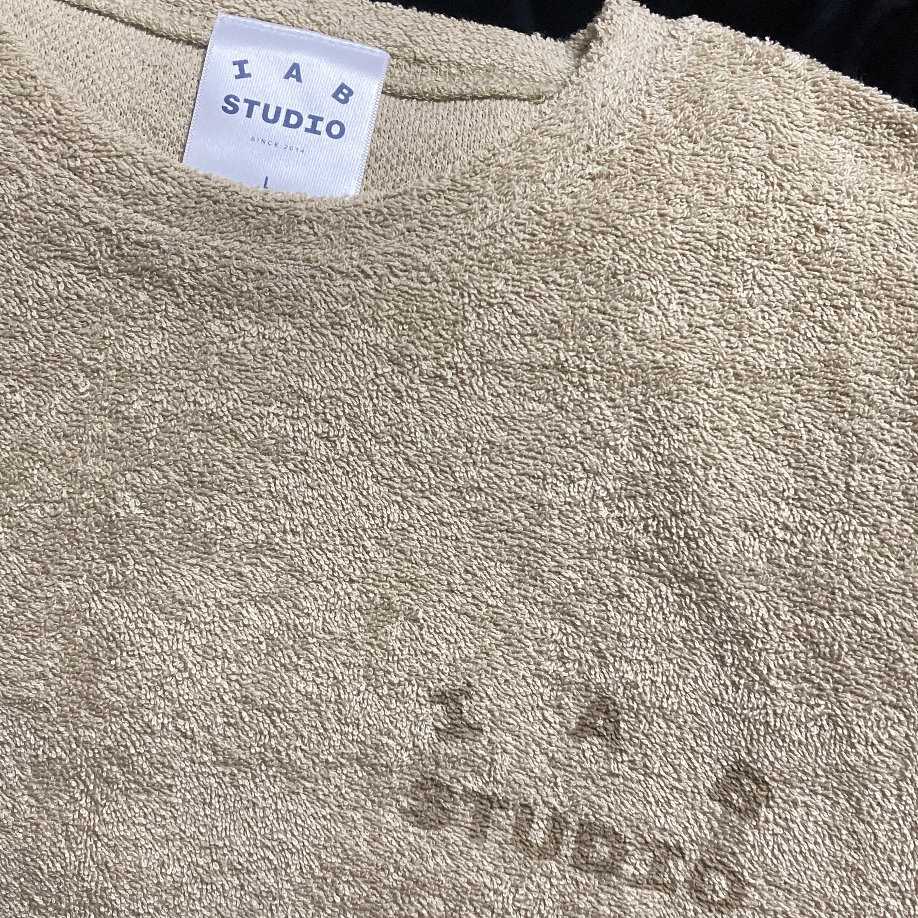 IAB Studio Towel T-Shirt Light Green 착용 스타일 - 2