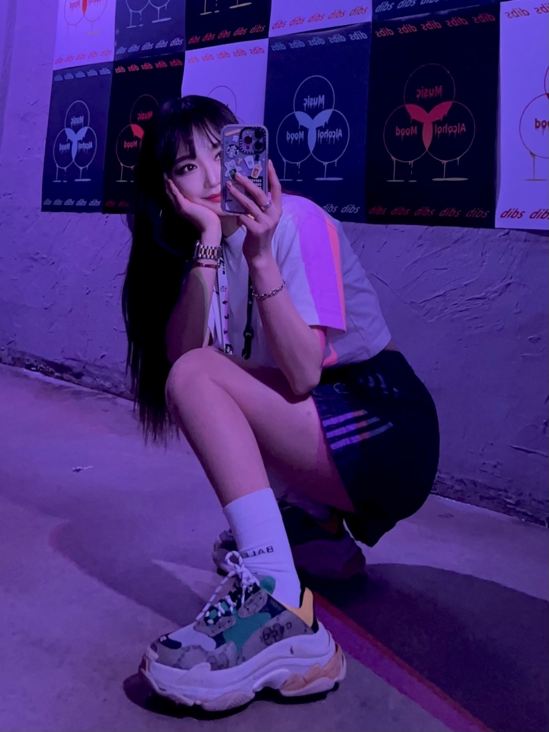 (W) Balenciaga x Gucci The Hacker Project Triple S Sneakers Beige Ebony GG Supreme Yellow Green, Balenciaga x Gucci The Hacker Project Triple S Sneakers Beige Ebony GG Supreme Yellow Green 착용 스타일 - 1